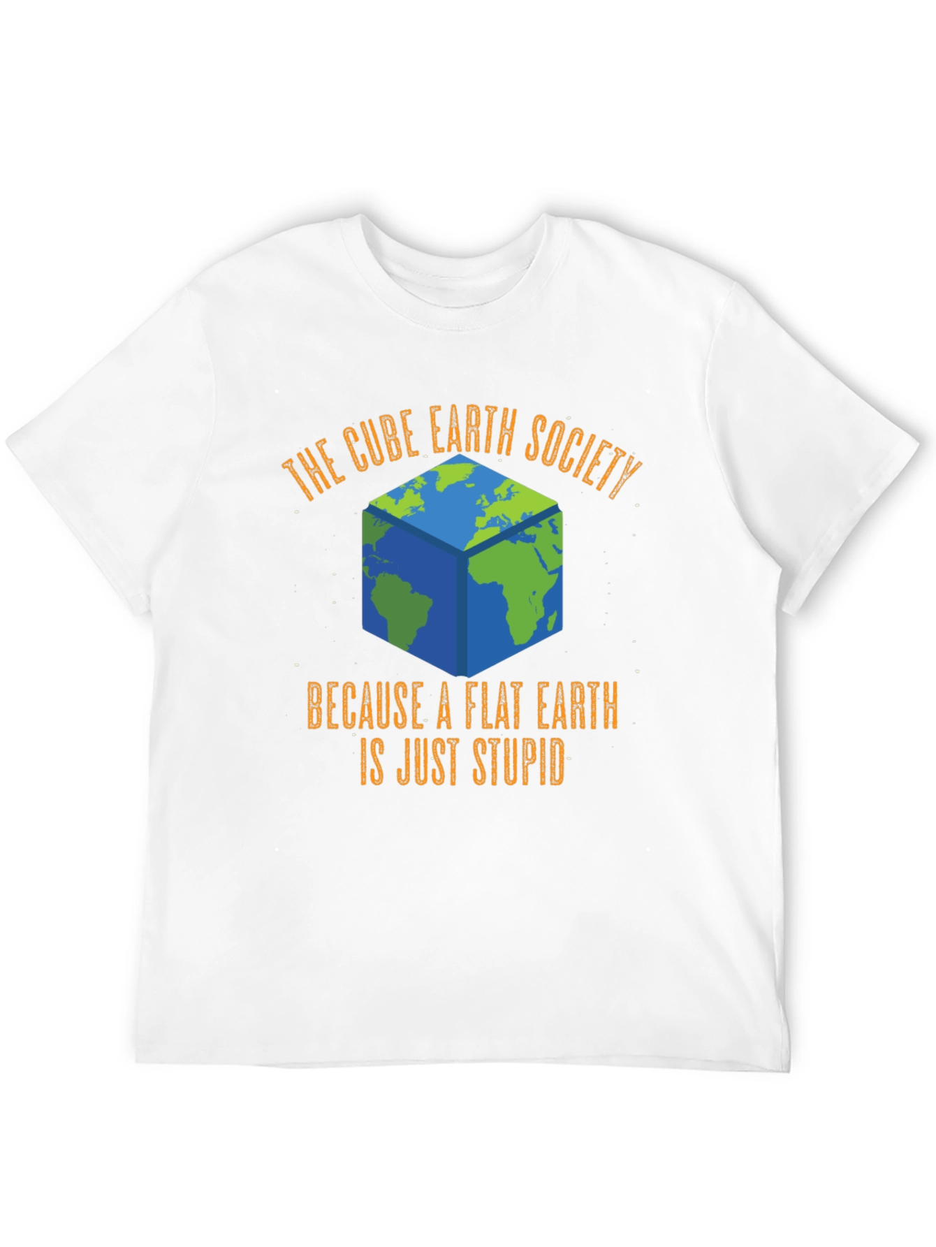 Black Cube Earth Society T-Shirt - Funny Flat Earth Conspiracy Tee view 12