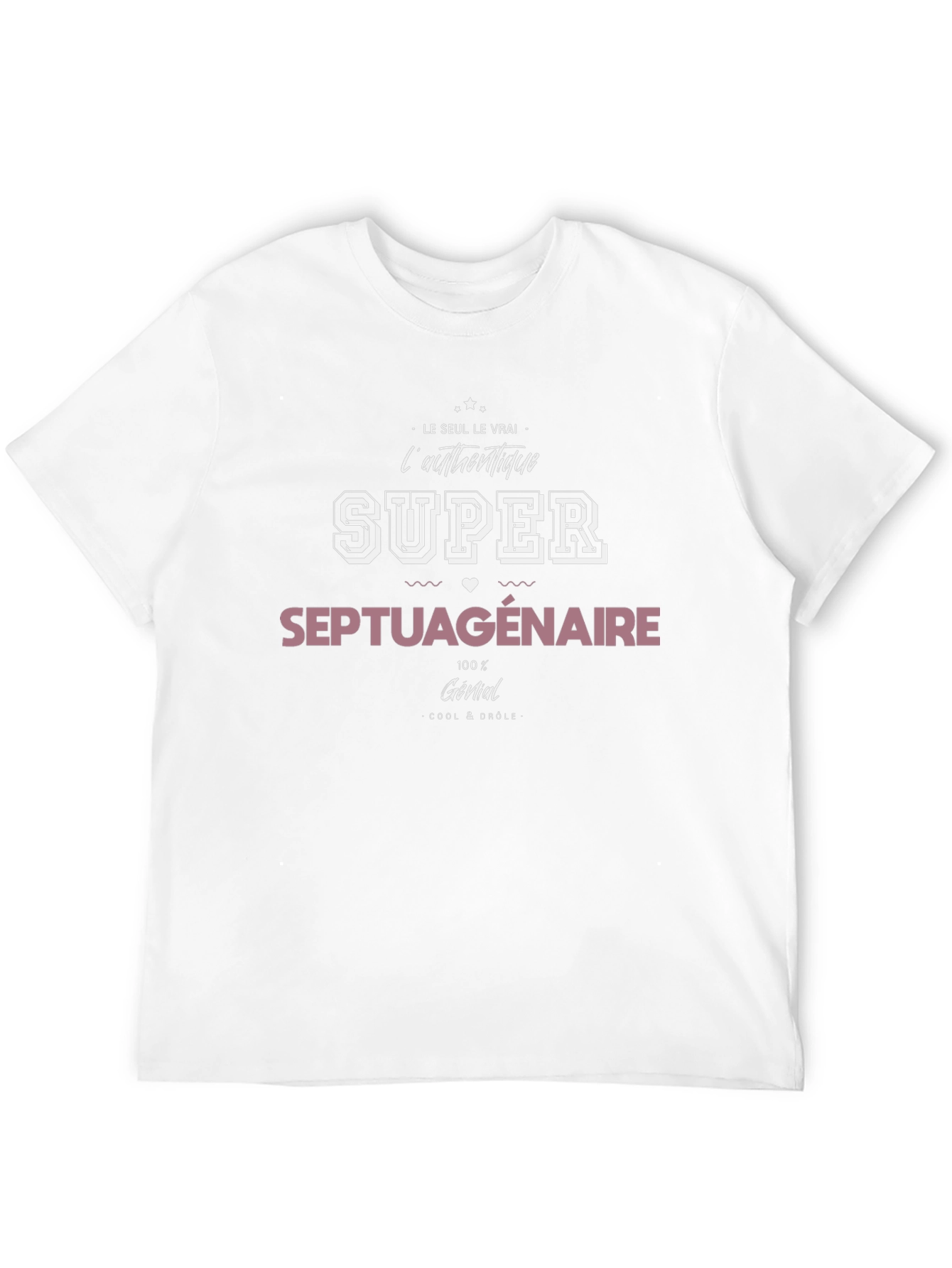 Black Super Septuagenarian T-Shirt - Black Cotton view 12