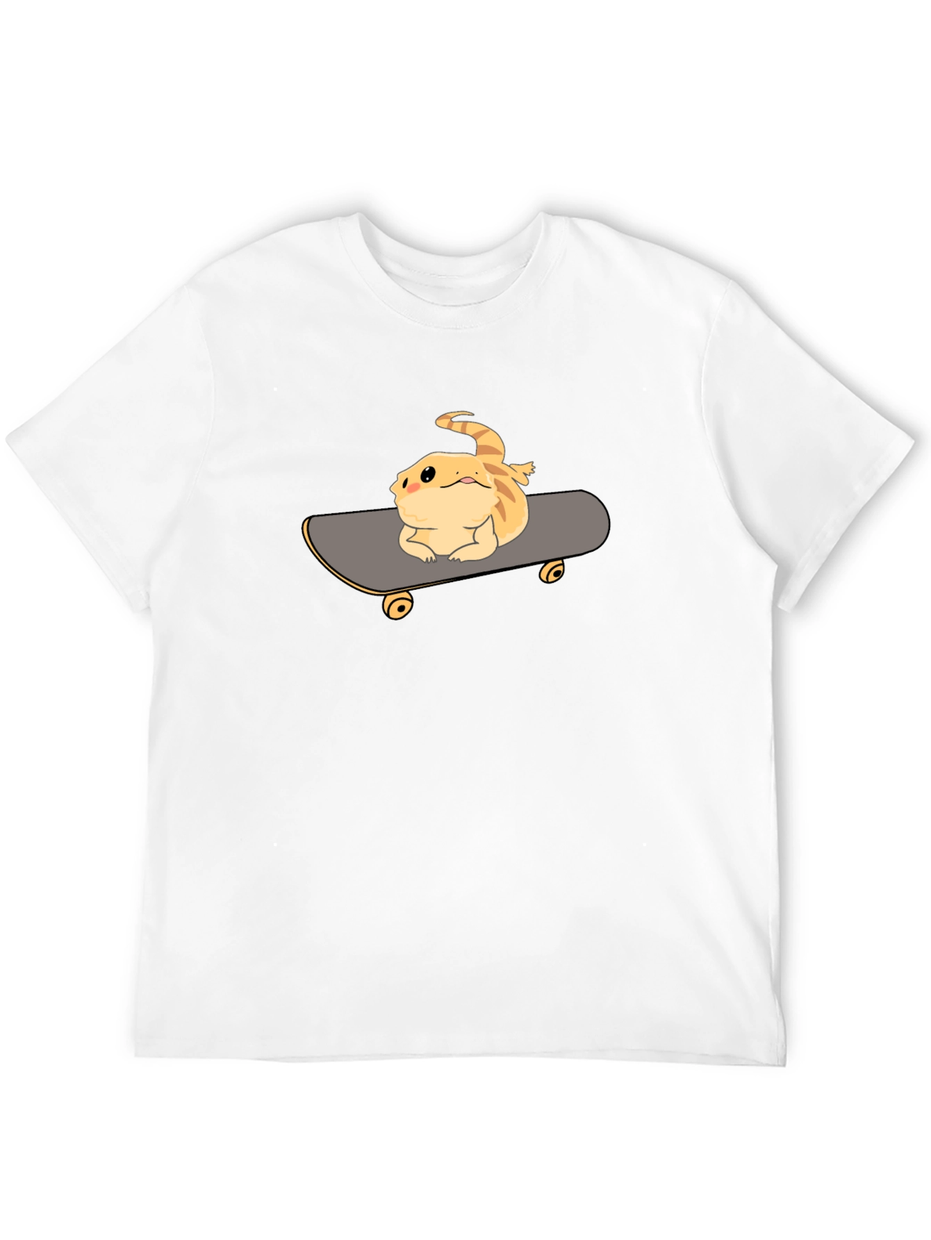 Black Bearded Dragon Skateboard T-Shirt - Cool Reptile Tee view 12
