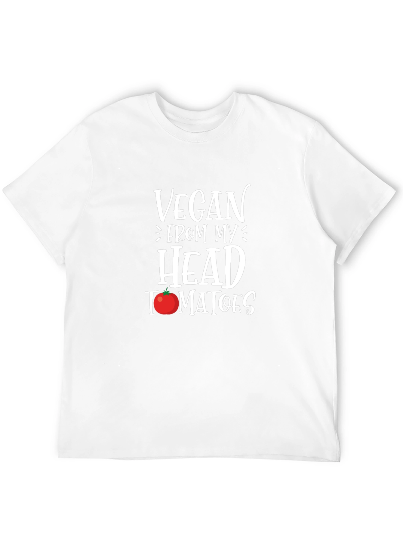 Vegan From My Head Tomatoes Graphic T-Shirt - 12