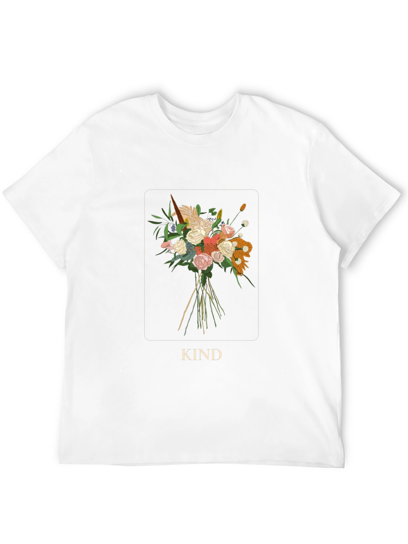 Black Kind Floral Bouquet Graphic Tee view 12
