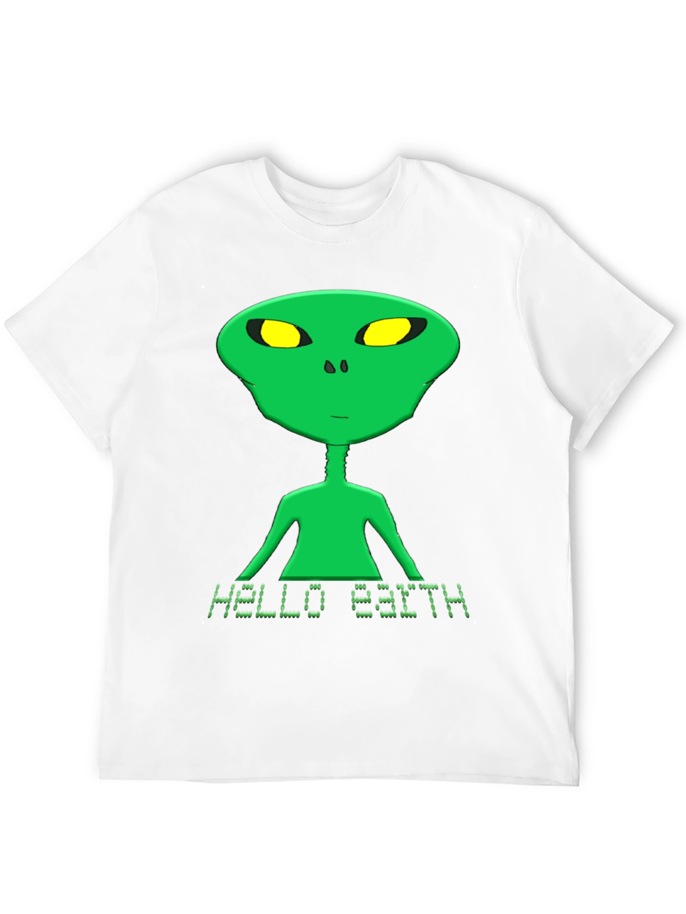 Black Hello Earth Alien Graphic Tee - Black T-Shirt view 12