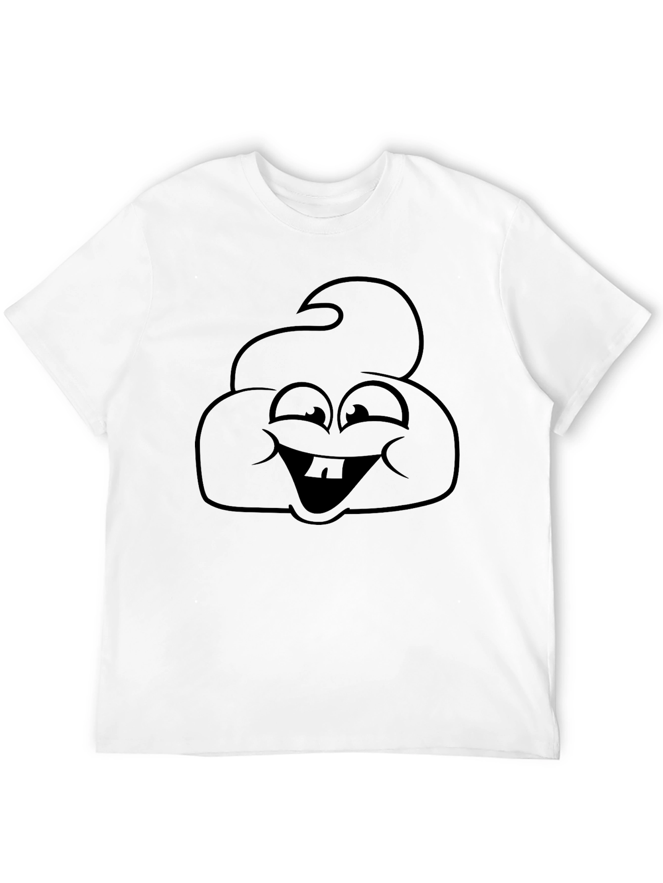 Black Funny Poop Emoji Black T-Shirt view 12