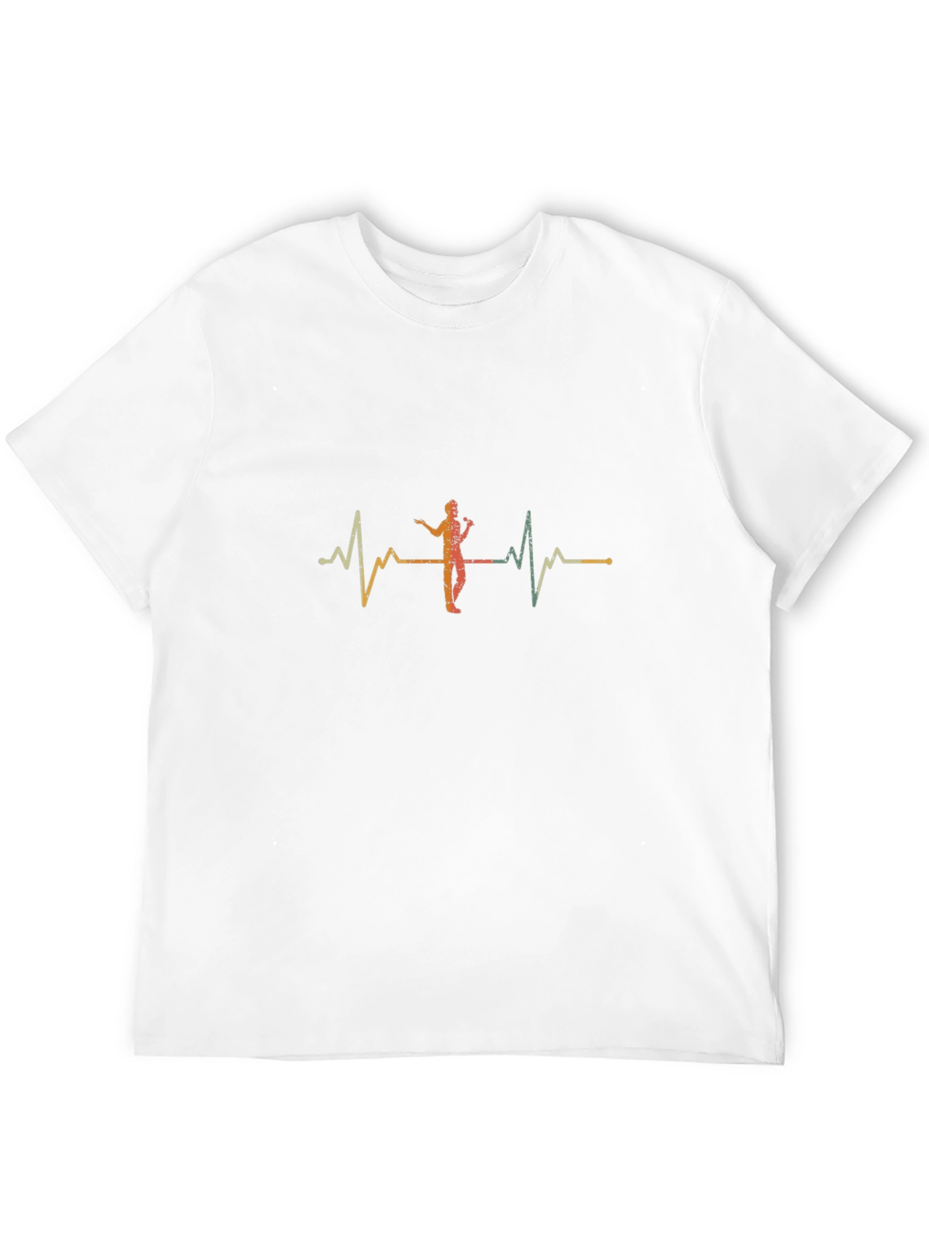 Black Singer Heartbeat Graphic T-Shirt - Black view 12