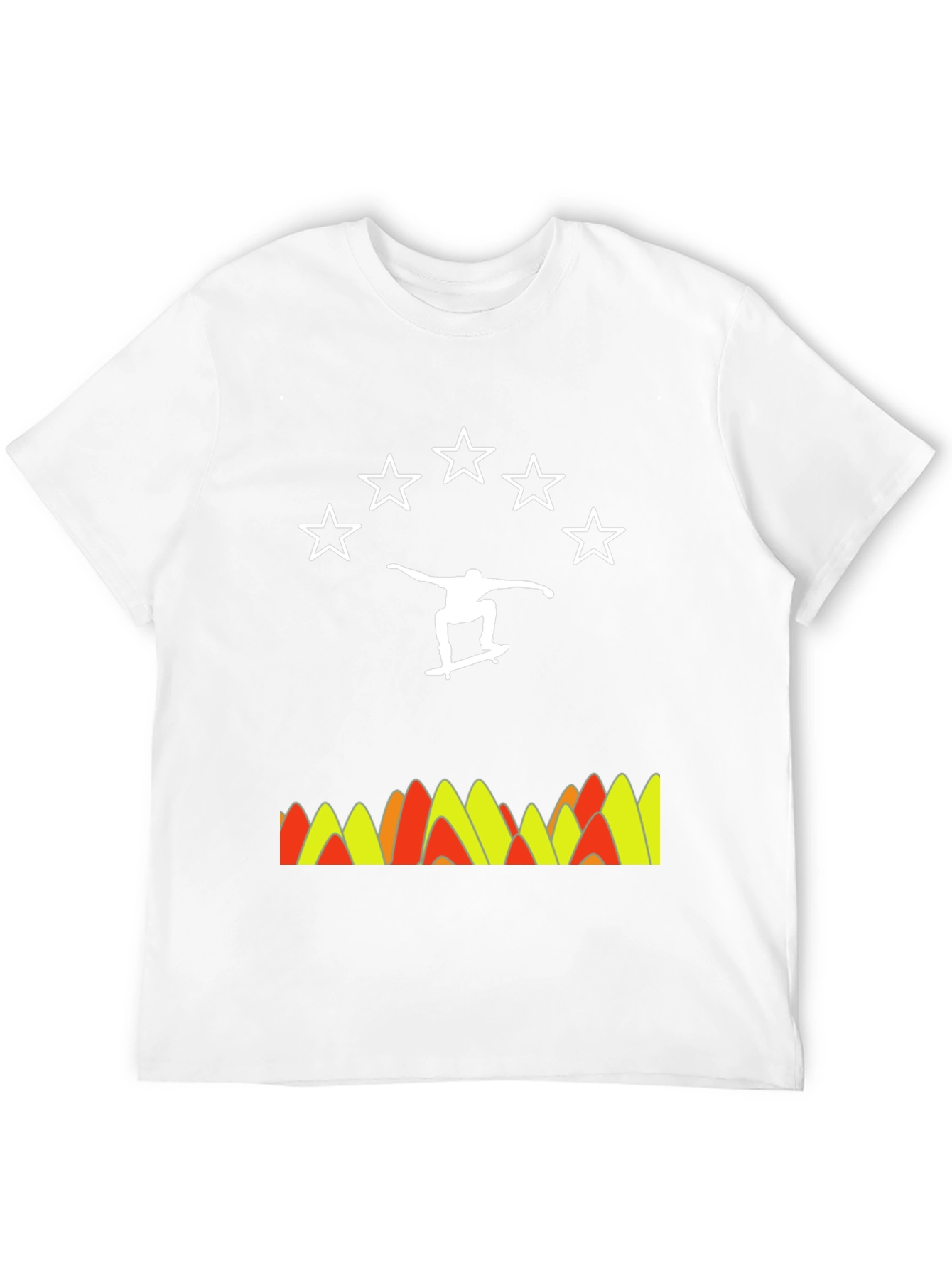 Black Skater Star Tee - Cool Graphic Print Shirt view 12