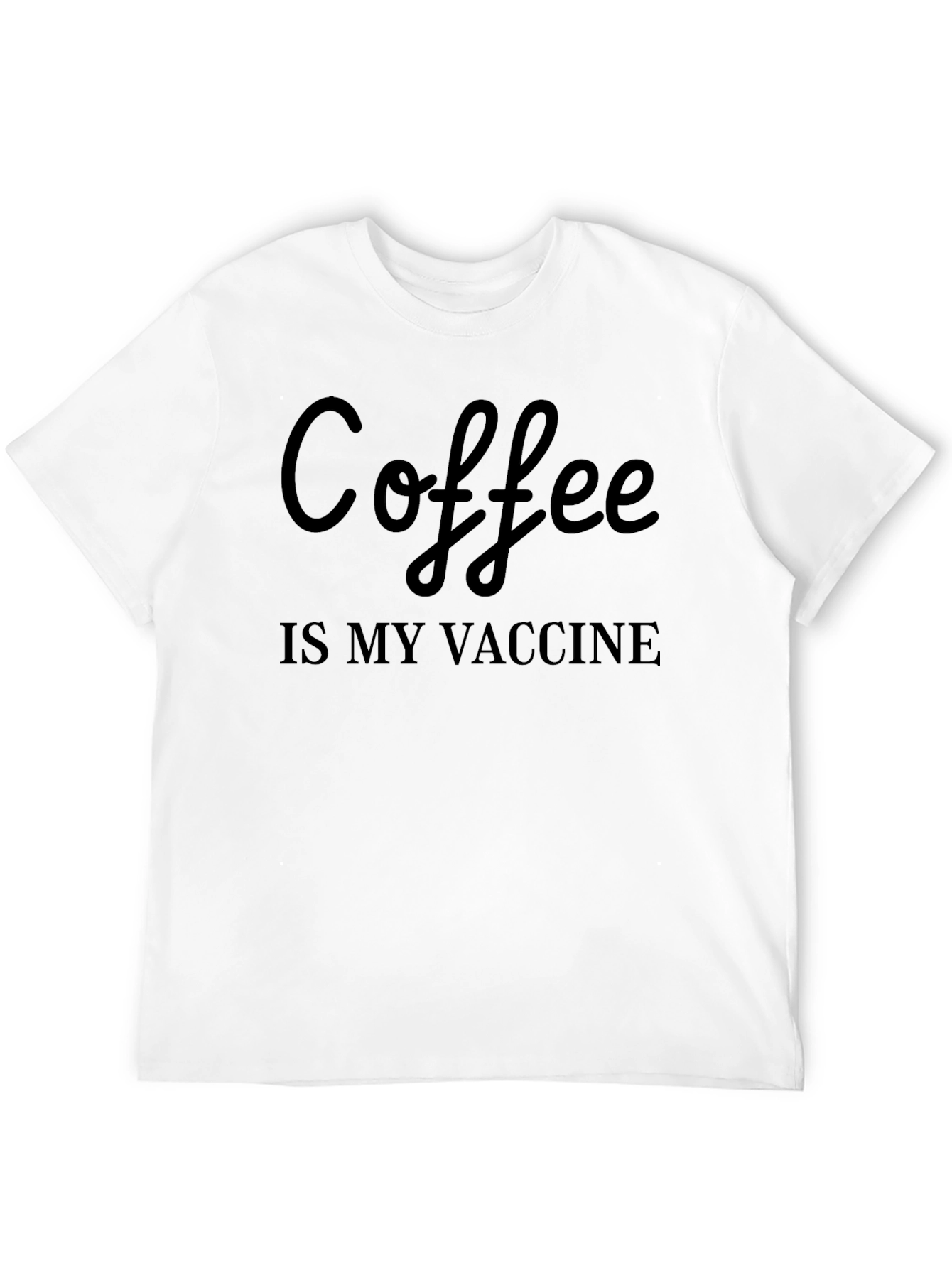 Black Coffee is My Vaccine Graphic Tee view 12