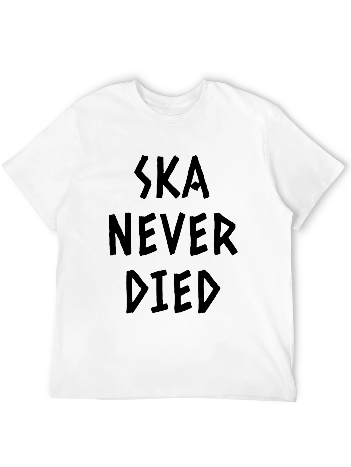 Black Ska Never Died Graphic Tee - Black Cotton T-Shirt view 12