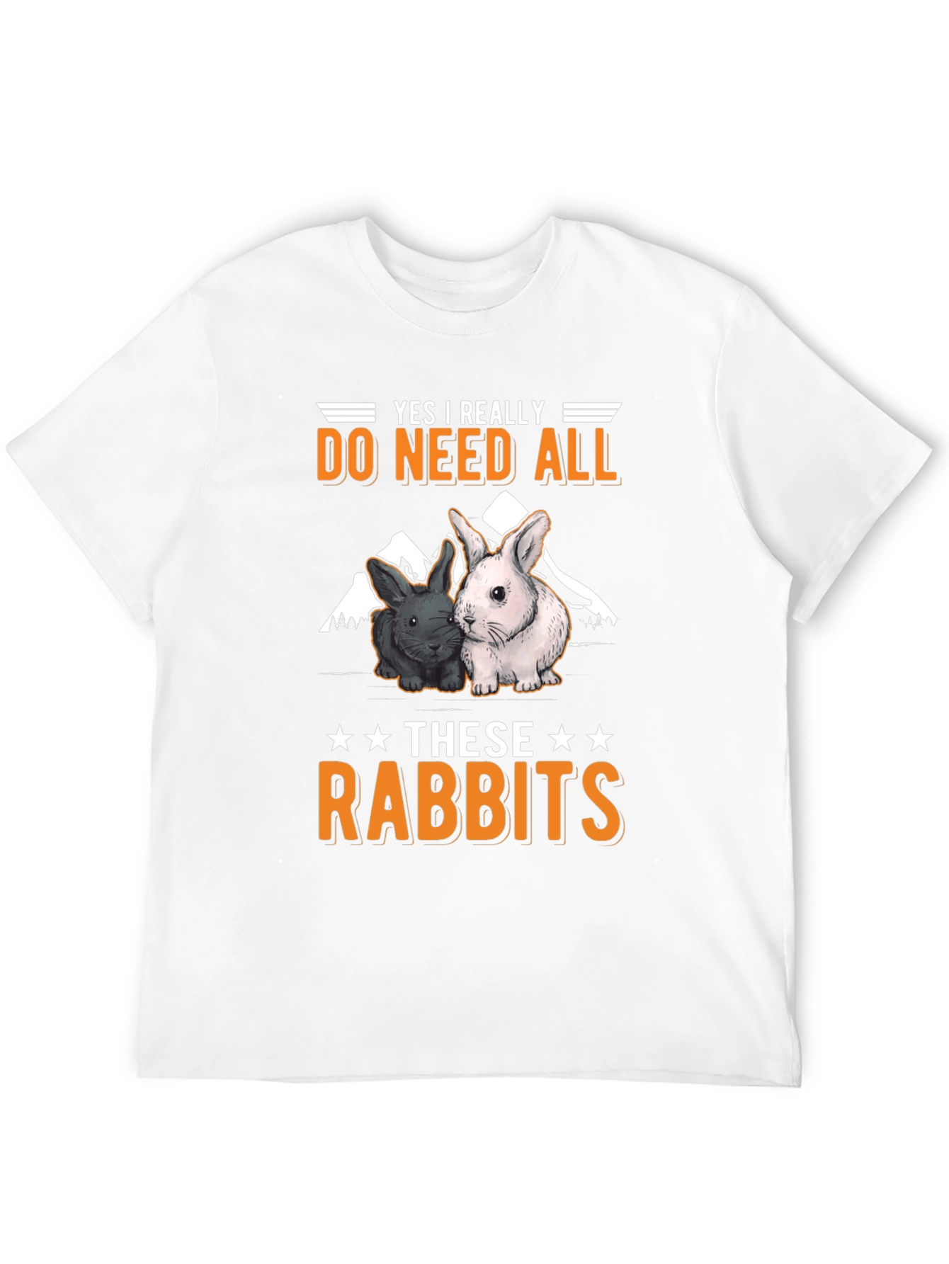 Black Rabbit Lover T-Shirt: Yes I Really Do Need All These Rabbits! view 12