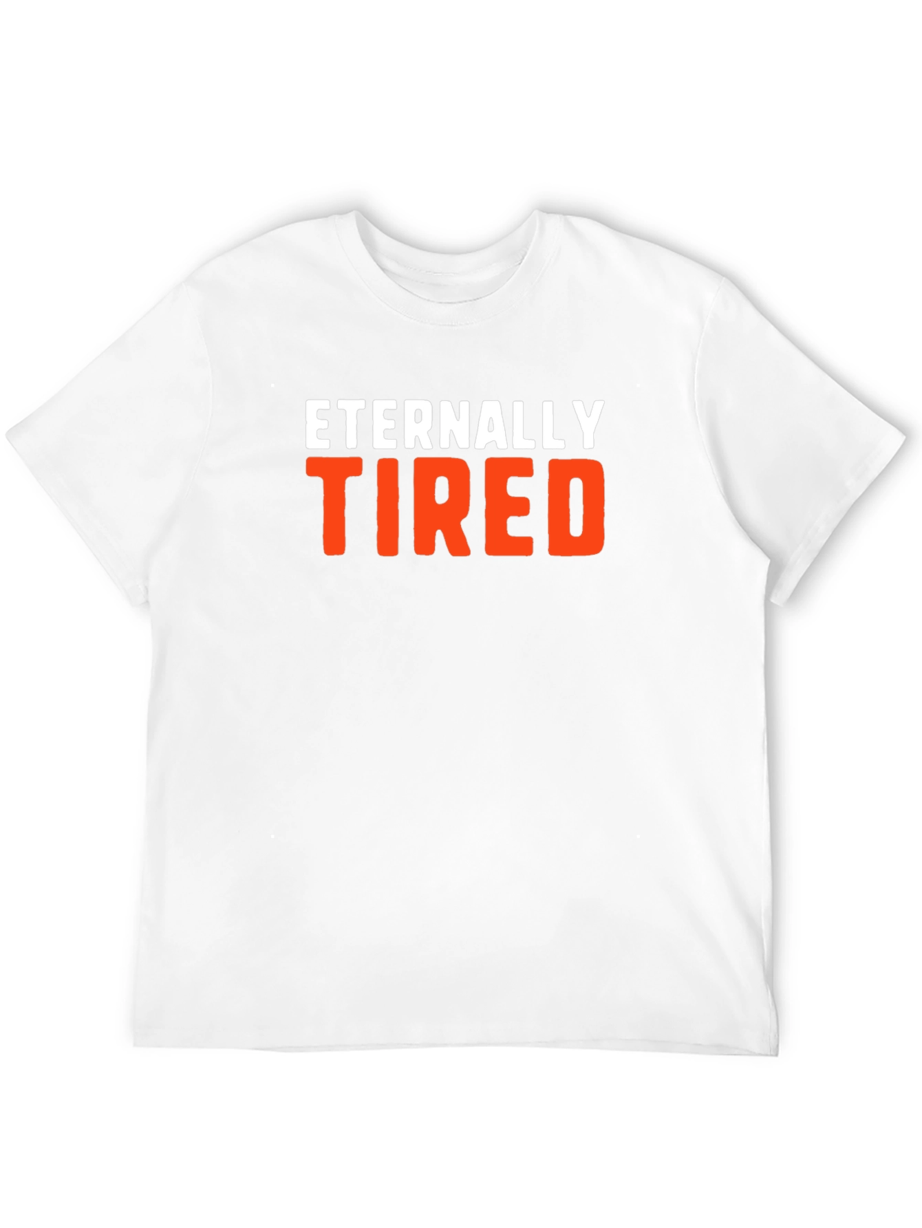 Black Eternally Tired Graphic Tee - Comfortable Cotton Blend view 12