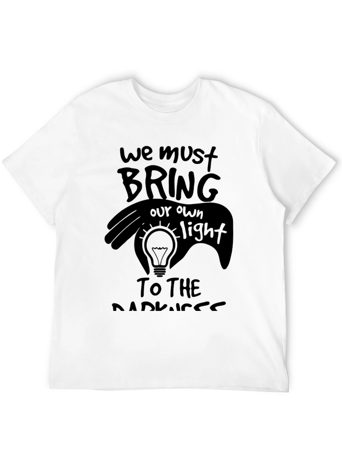 Black Bring Your Own Light Graphic T-Shirt view 12