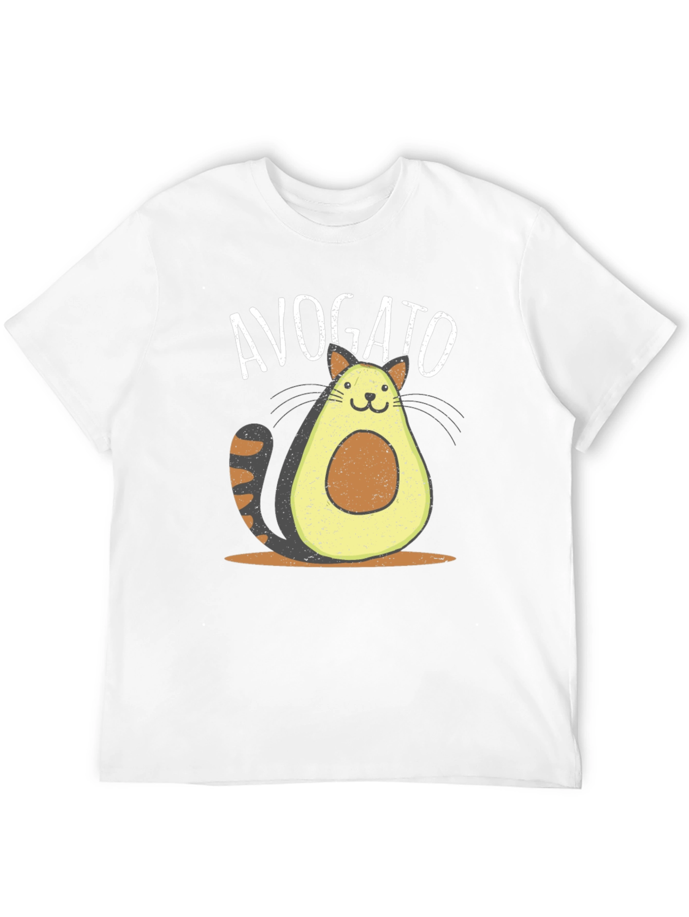 Black Avogato Funny Cat Avocado T-Shirt view 12