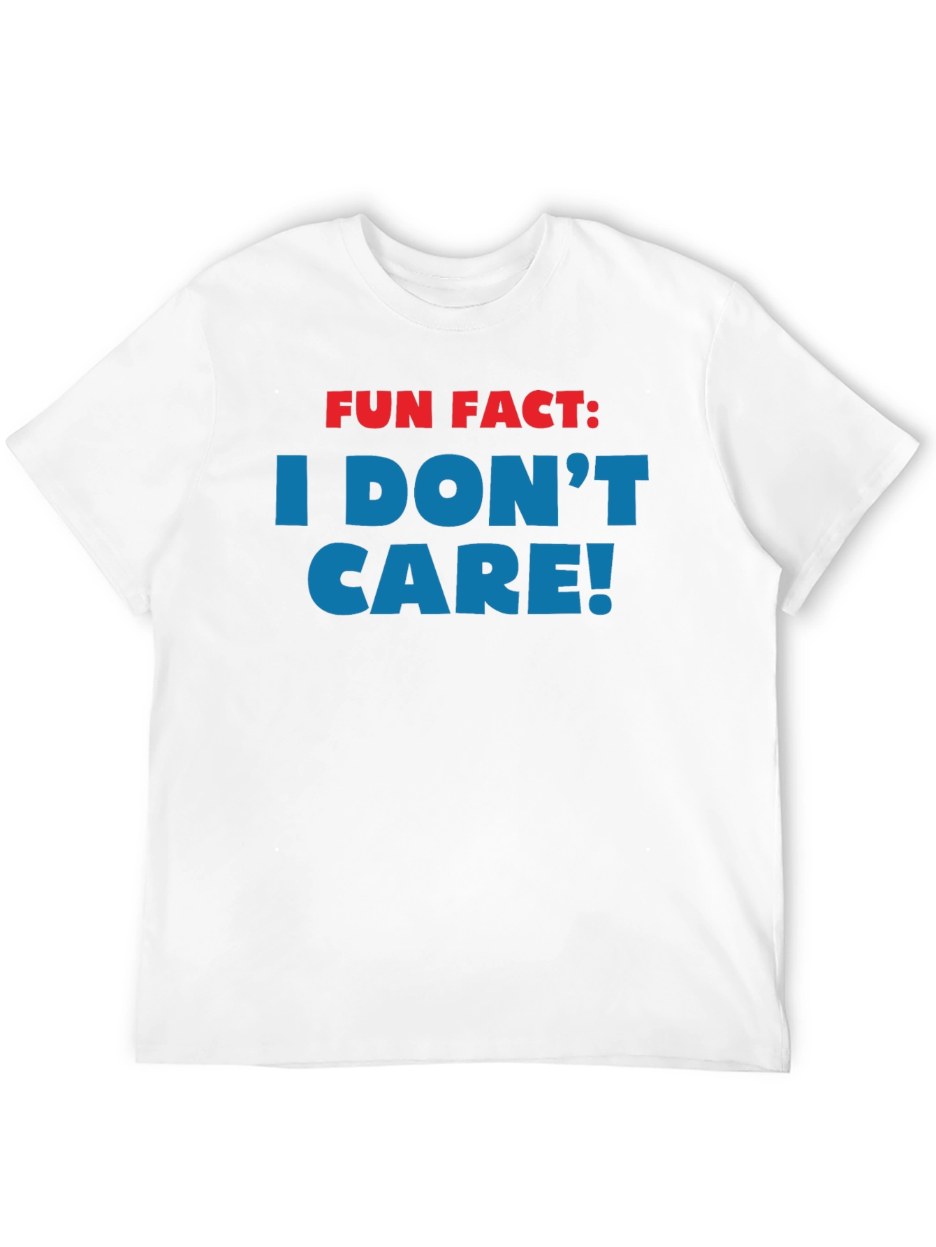 Black Fun Fact I Don't Care! Novelty Graphic Tee view 12