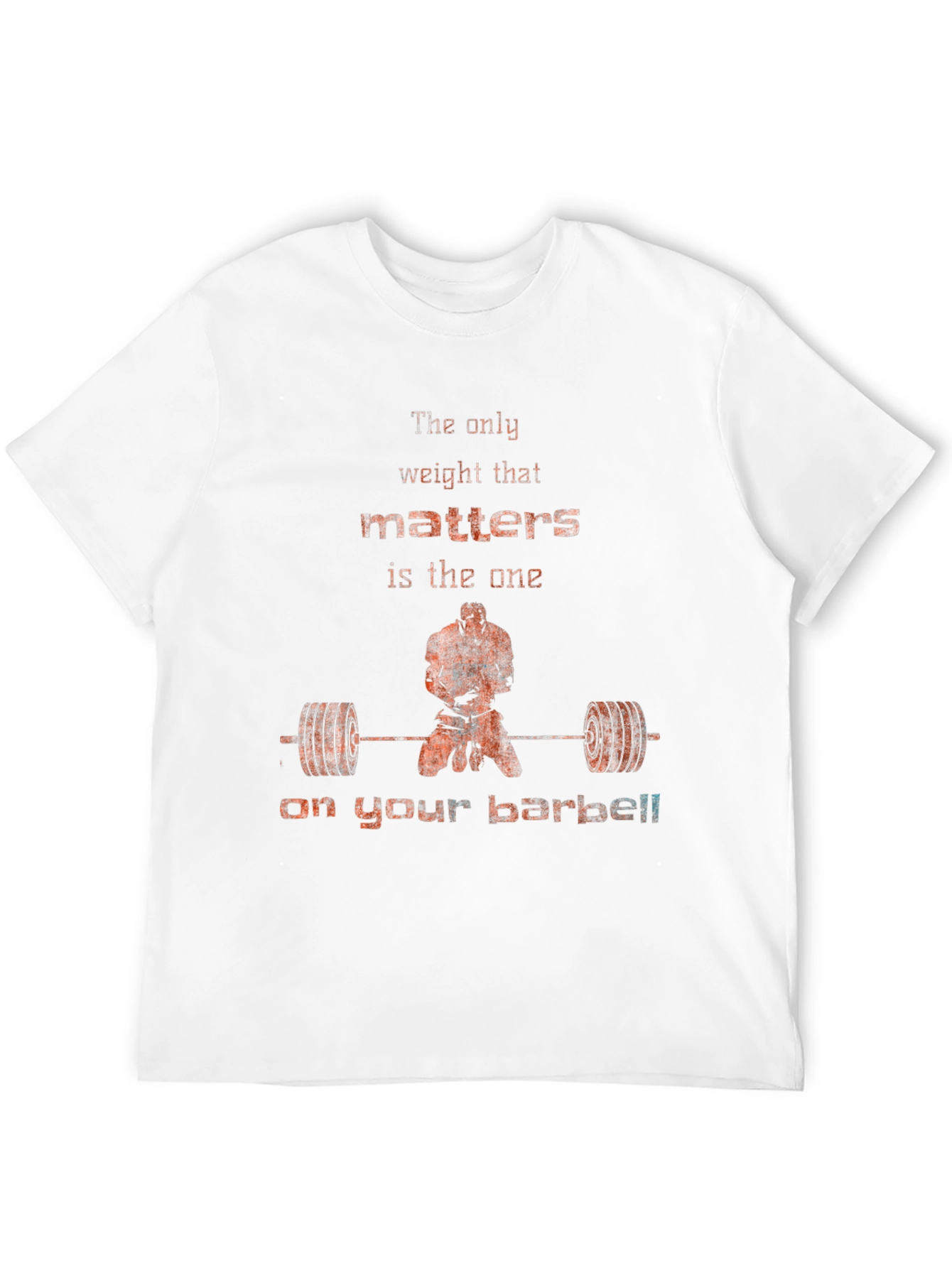 Black Weightlifting Motivation T-Shirt - Barbell Focus view 12