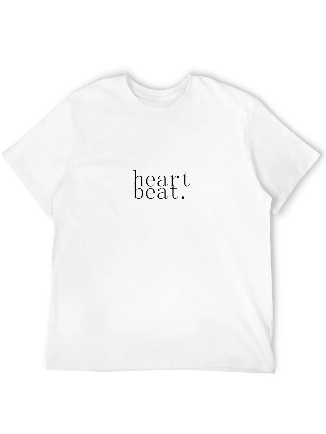 Black Heartbeat Graphic Tee - Soft Cotton Blend view 12