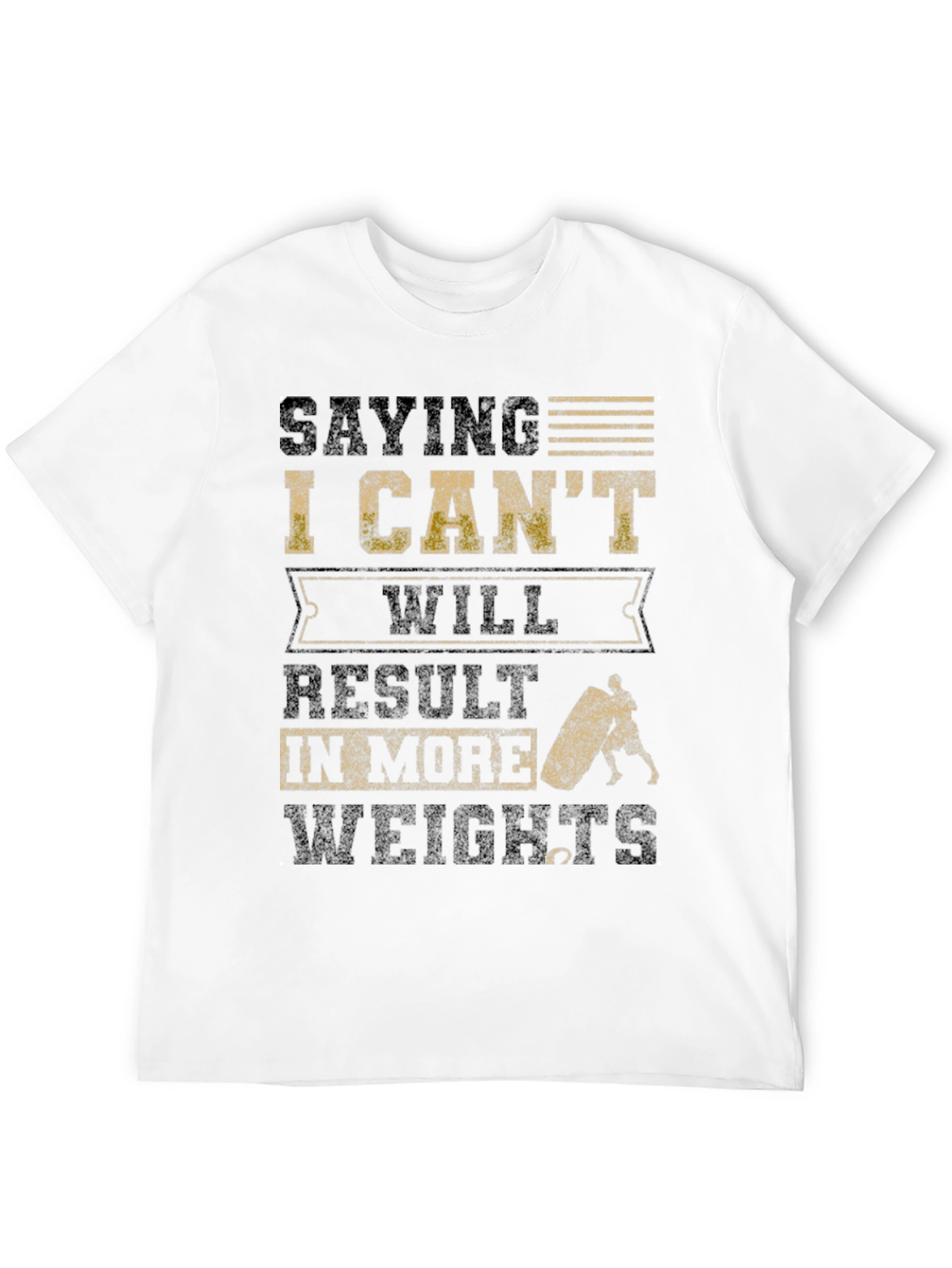 Black Saying I Can't T-Shirt view 12