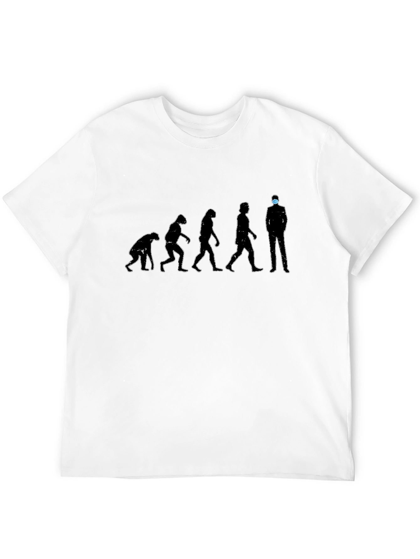 Black Evolution of Man T-Shirt - Masked Edition view 12