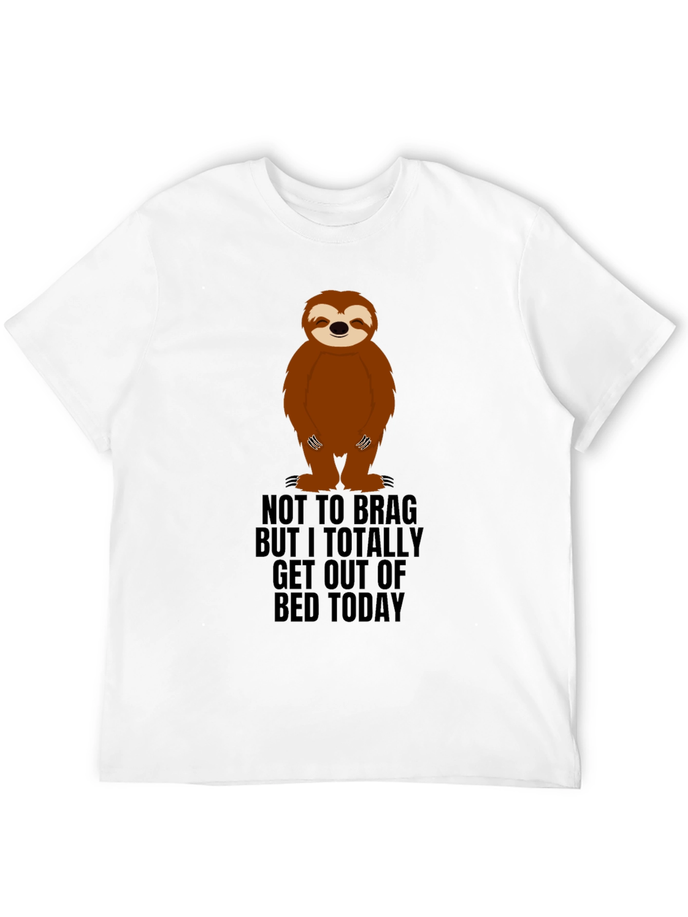 Black Sloth "Get Out Of Bed" Graphic Tee view 12