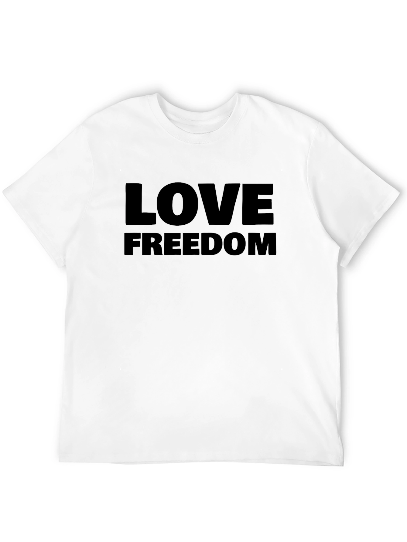 Black Love Freedom Black T-Shirt - Mens view 12