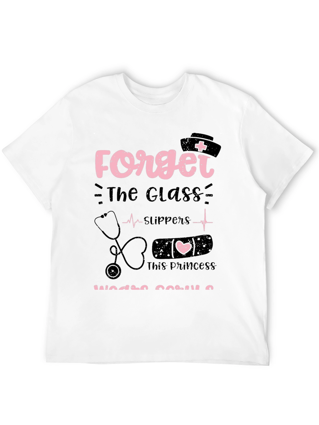 Black Nurse Princess T-Shirt, Nursing Gift view 12