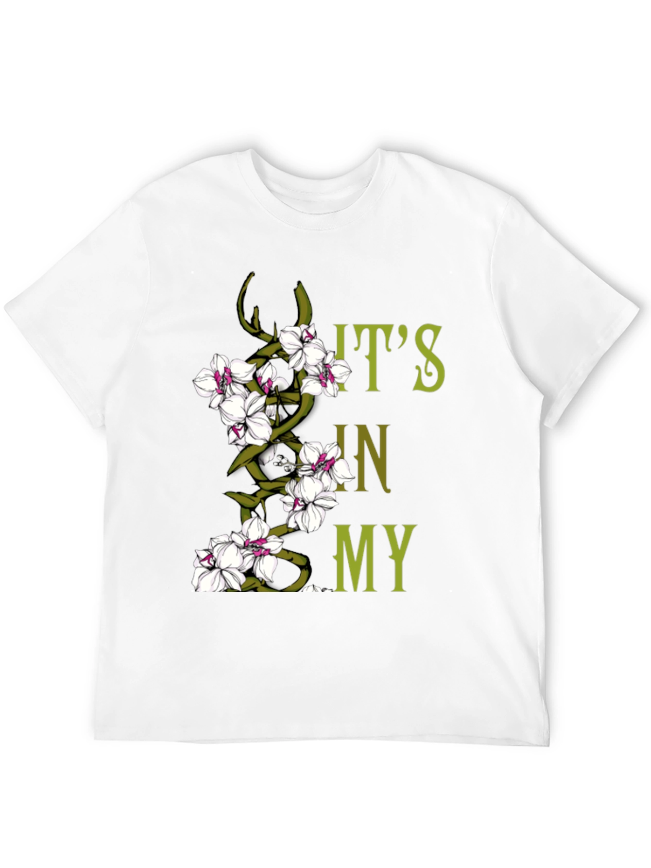 Black Floral Orchid T-Shirt - It's In My Nature Graphic Tee view 12