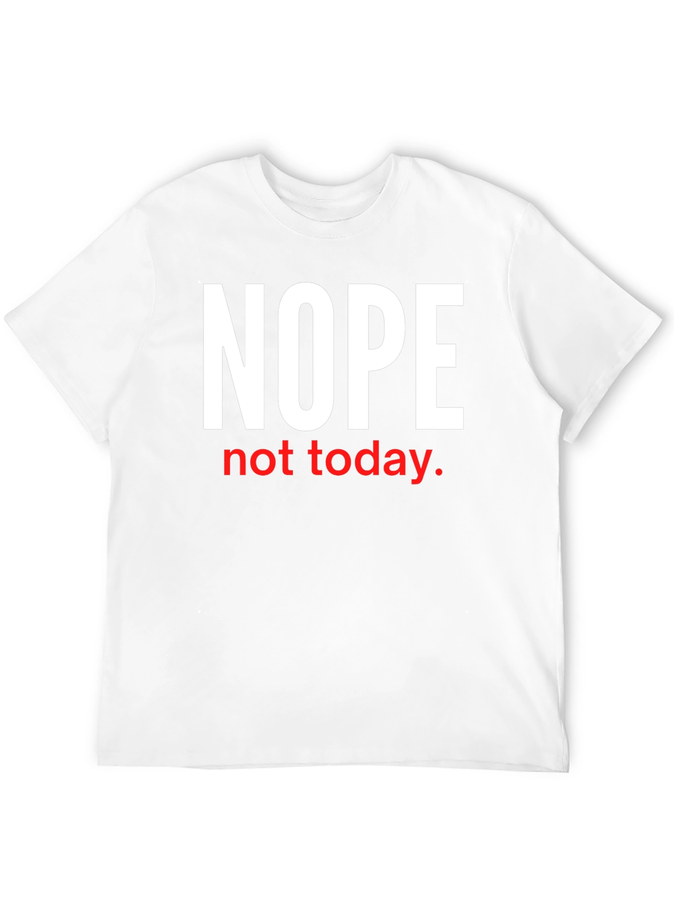 Black Nope Not Today Graphic Tee view 12