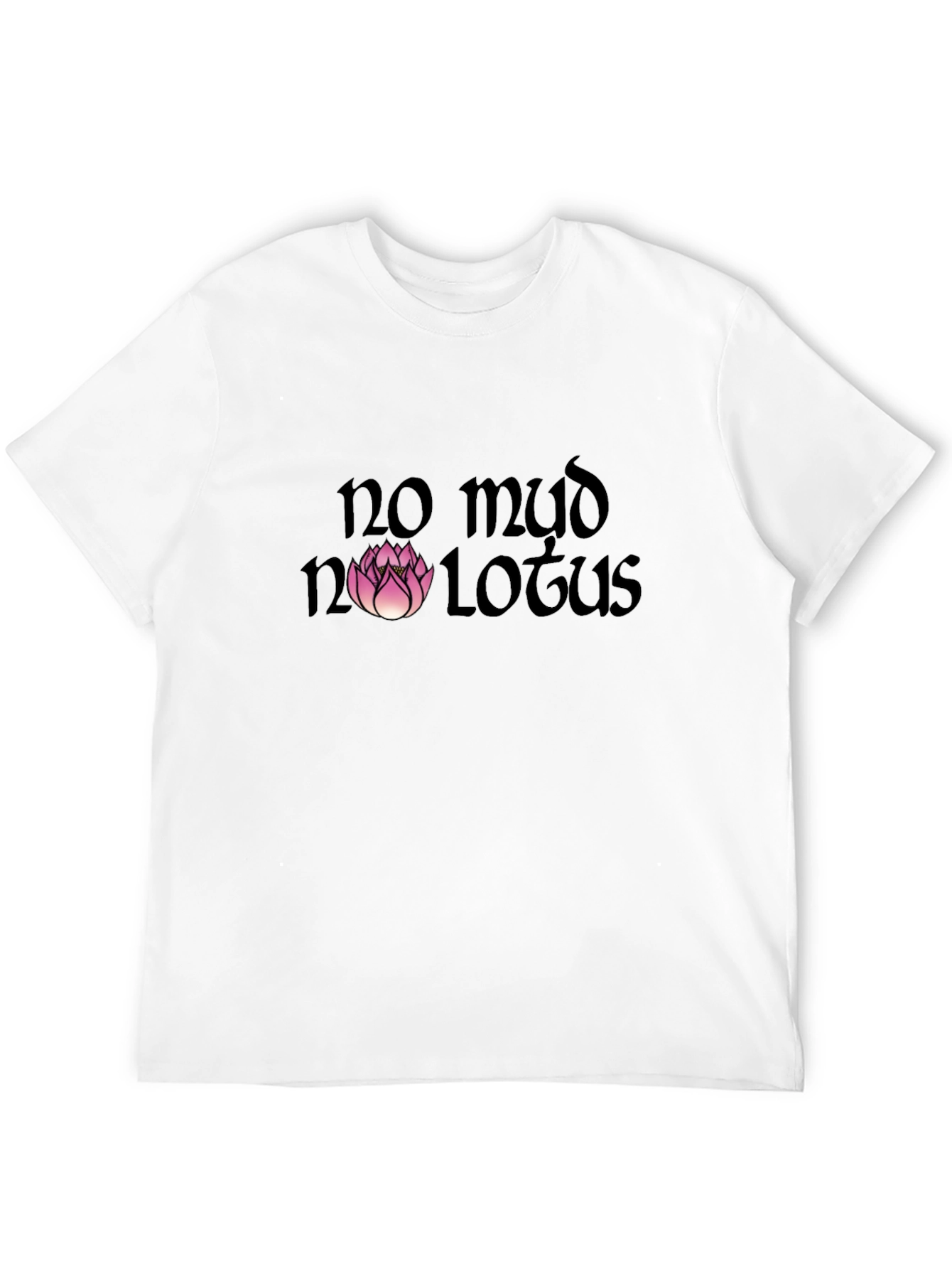 Black No Mud No Lotus Graphic Tee - Black view 12