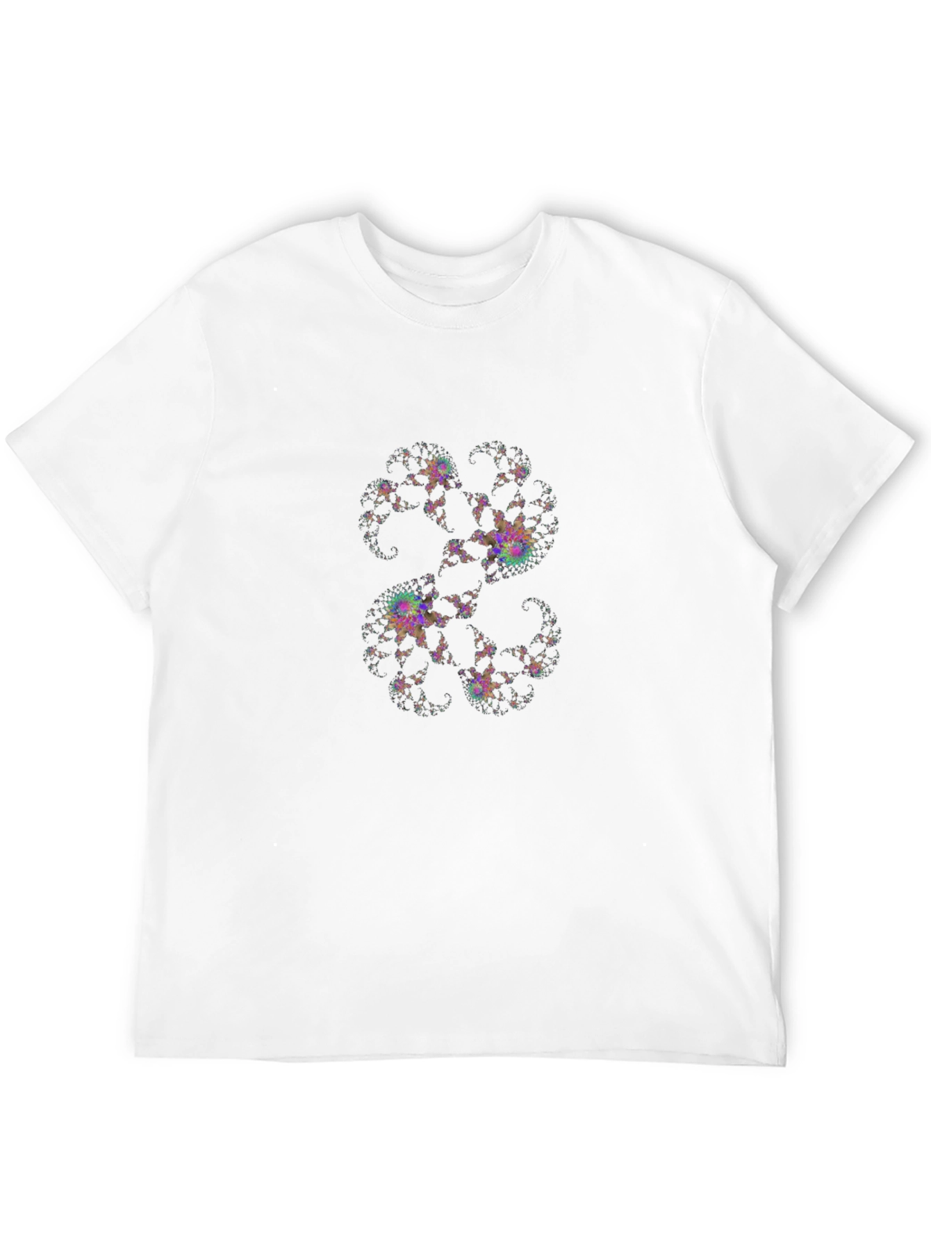 Fractal Art Black T-Shirt - Unique Design - 12