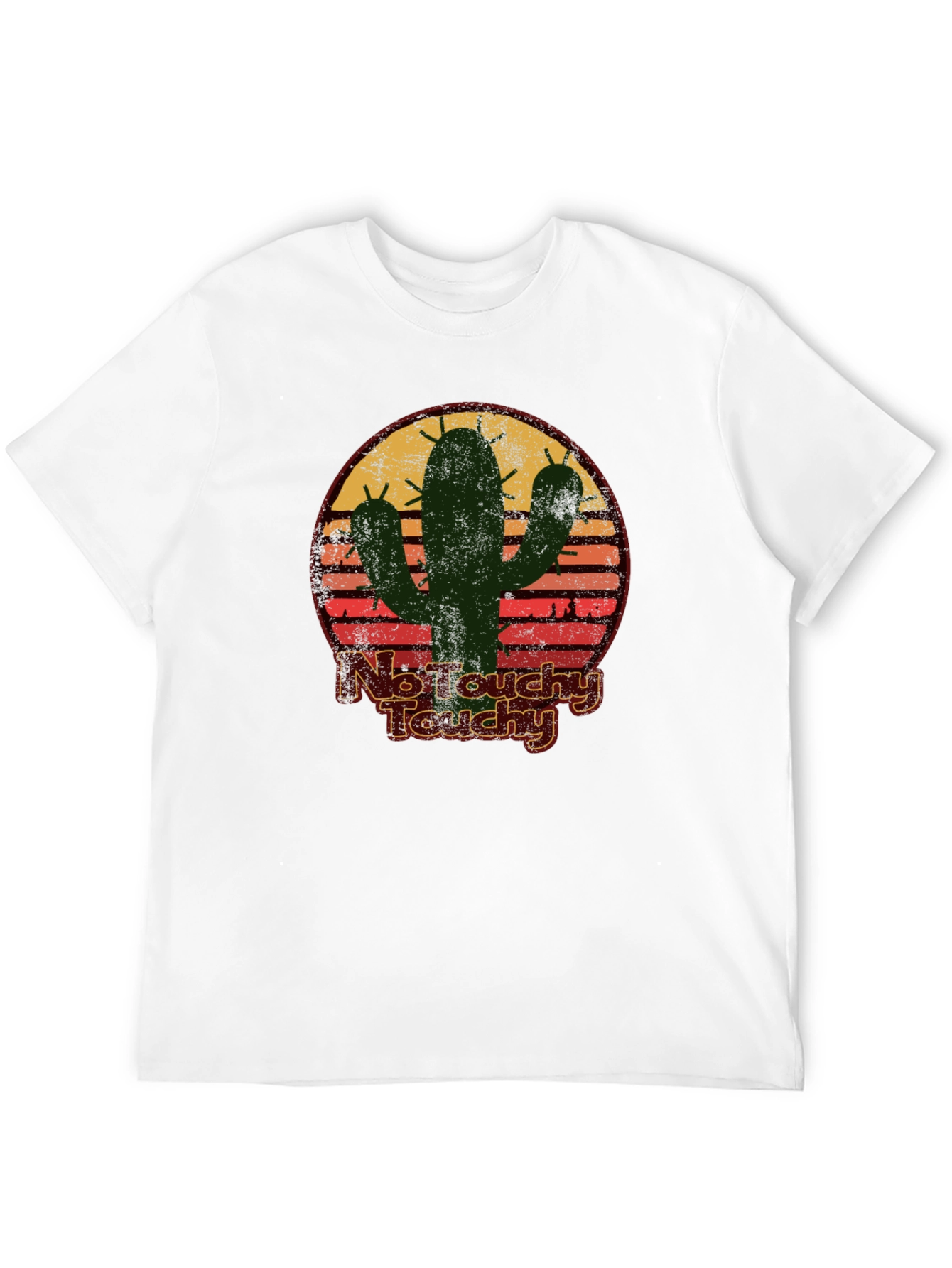 Black No Touchy Touchy Cactus Graphic Tee view 12