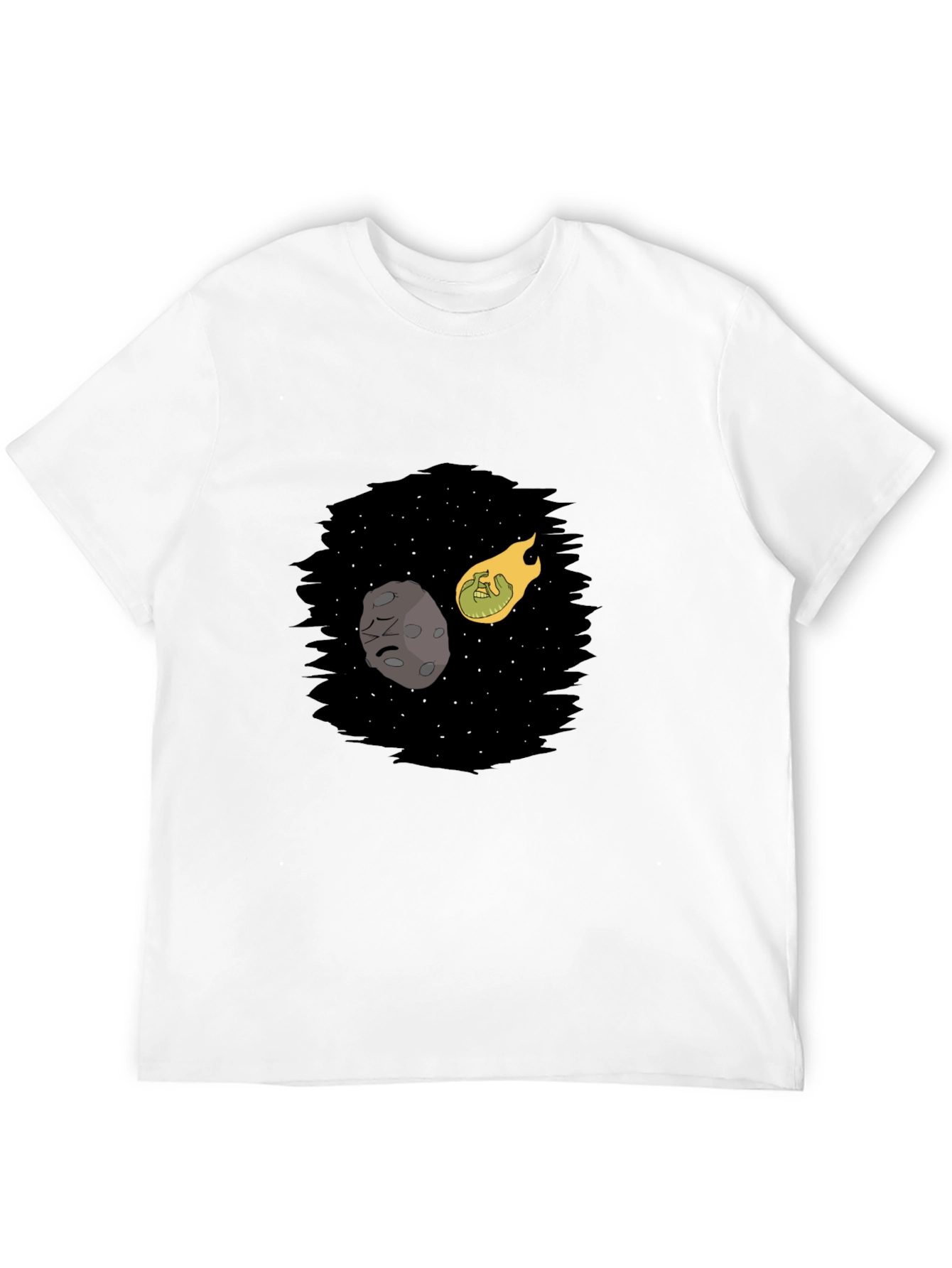Black Cosmic Collision Black T-Shirt view 12