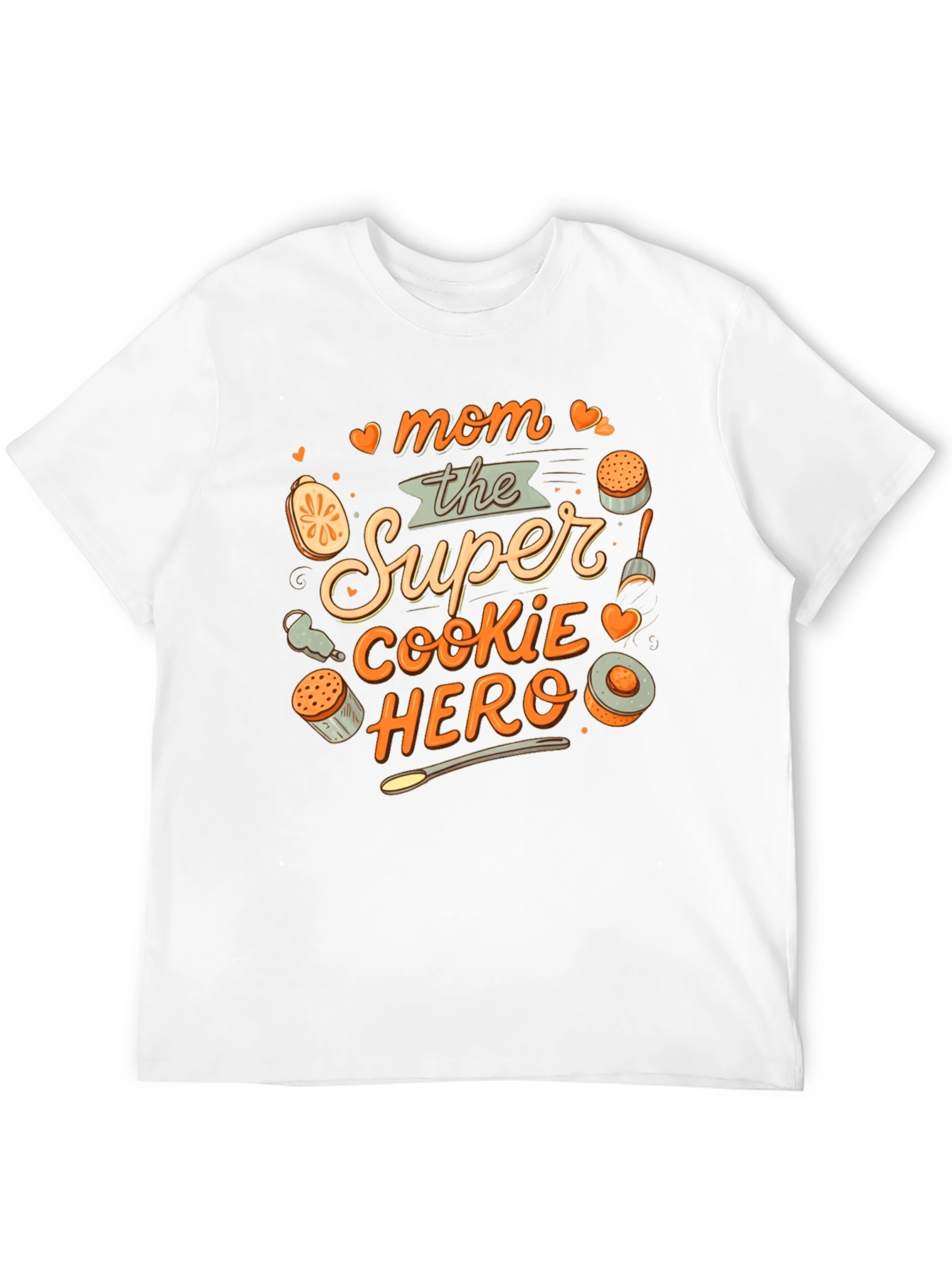 Black Mom the Super Cookie Hero T-Shirt view 12