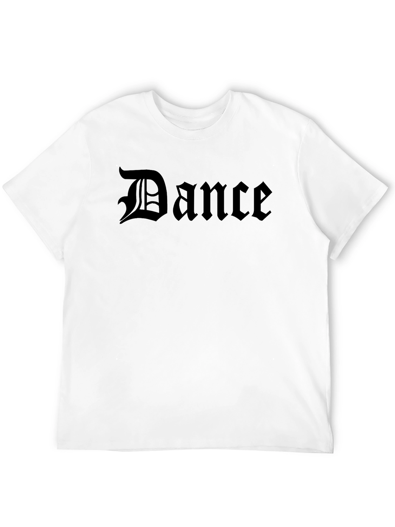 Black Dance Gothic Font Black T-Shirt view 12