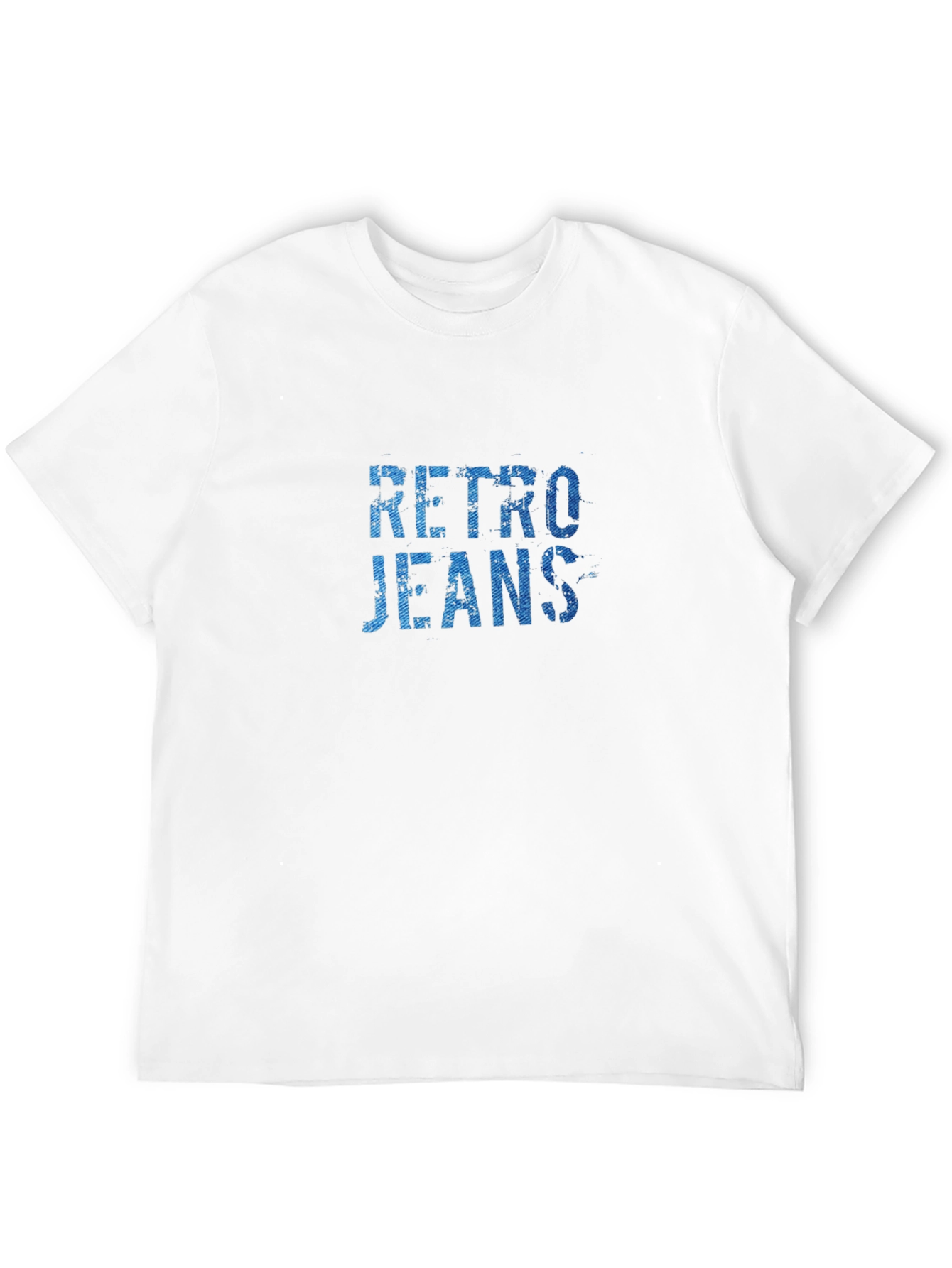 Black Retro Jeans Graphic Tee - Black Cotton Blend view 12