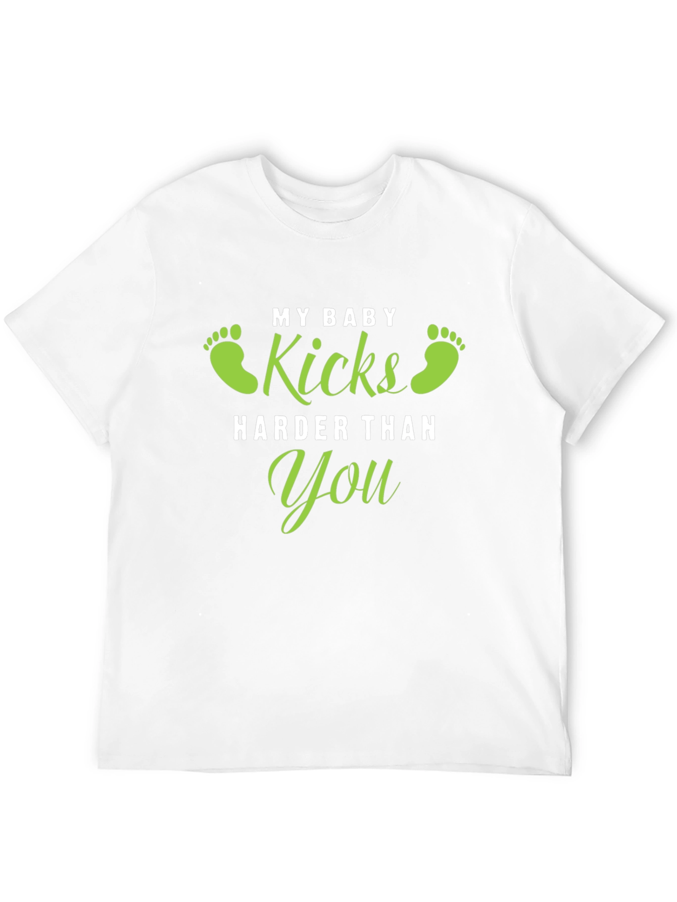 Black My Baby Kicks Harder Than You Graphic Tee view 12