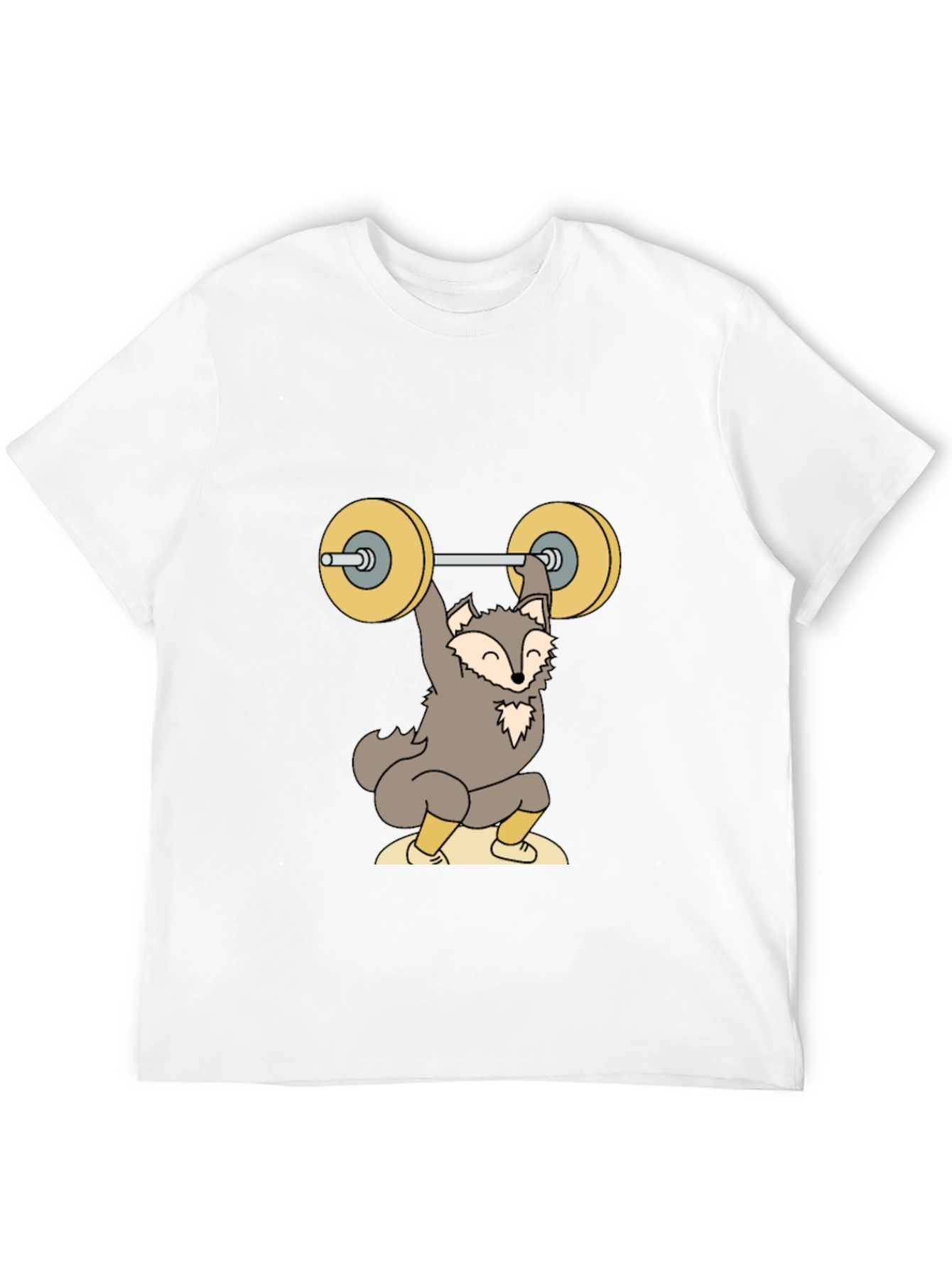 Black Wolf Weightlifting Graphic Tee - Fitness Apparel view 12