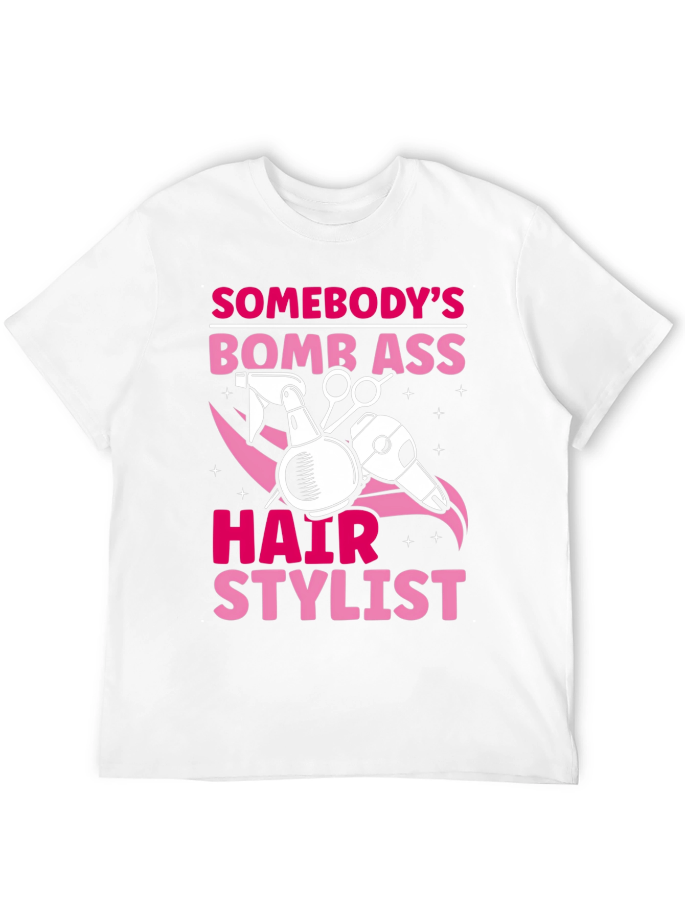 Black Bomb Ass Hair Stylist T-Shirt view 12