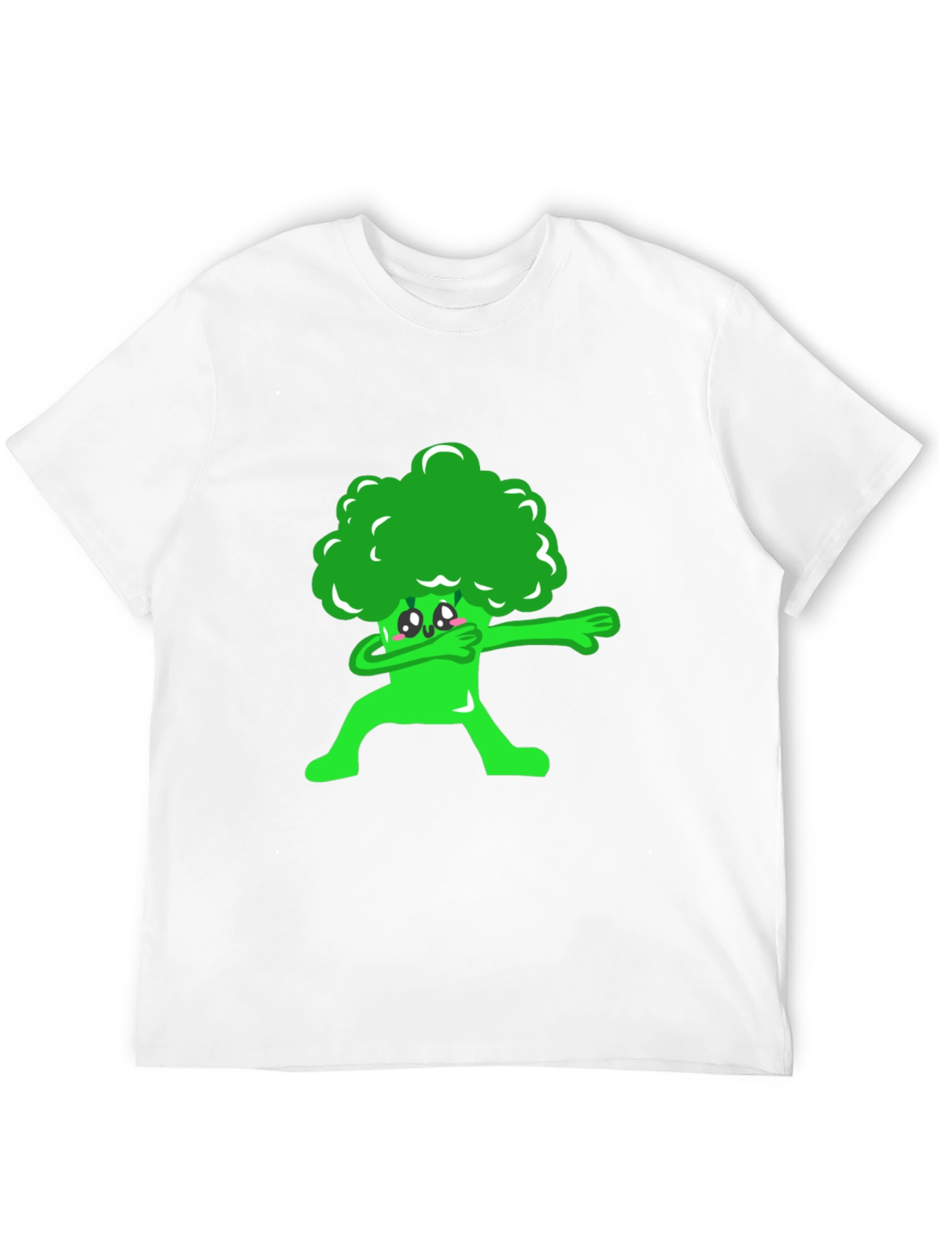 Black Broccoli Dab Graphic Tee - Fun Foodie Shirt view 12