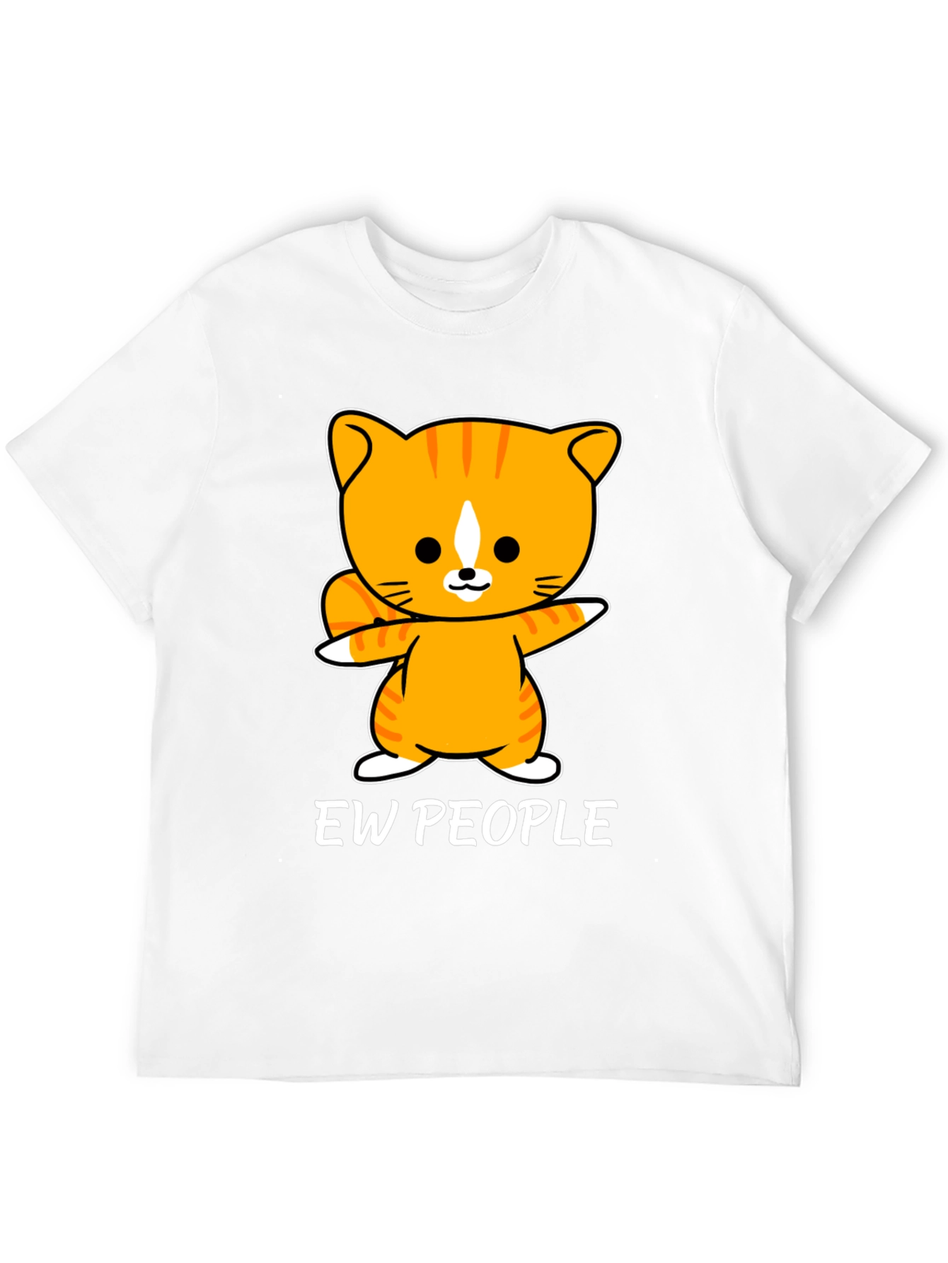 Black Ew People Cat Graphic Tee - Funny T-Shirt view 12