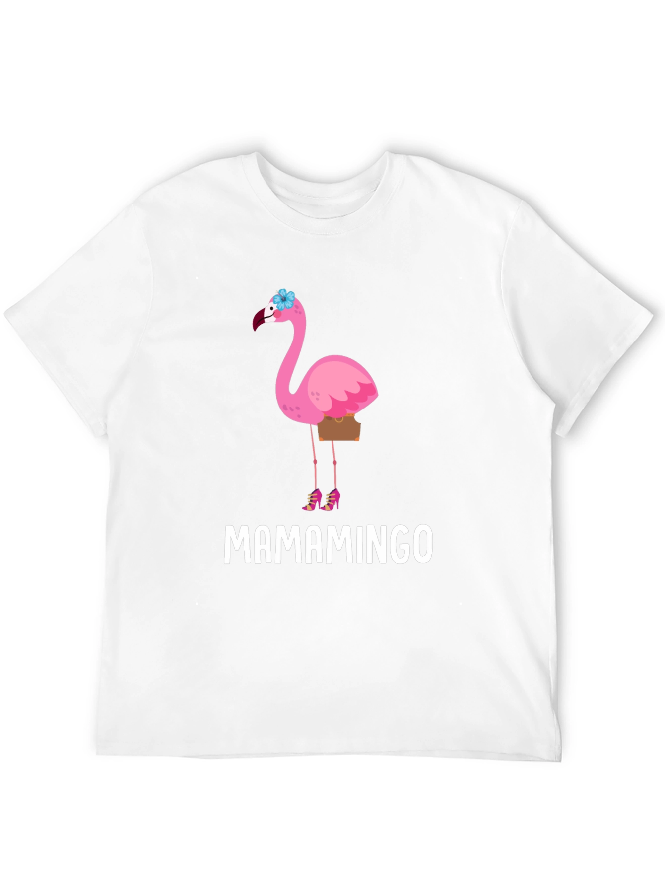 Black Mamamingo T-Shirt - Flamingo Graphic Tee view 12