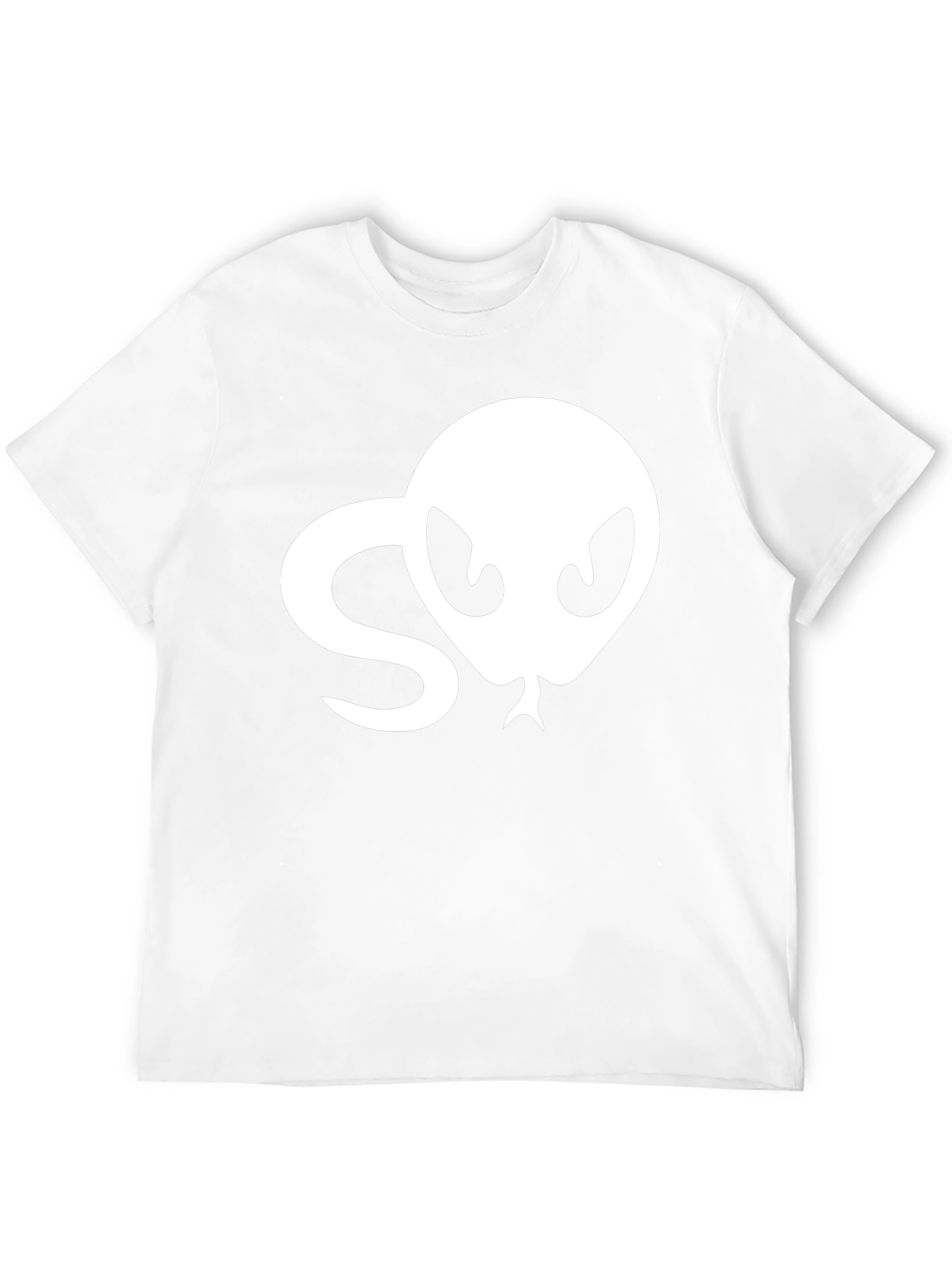 Black Snake Head Graphic Tee - Black Cotton T-Shirt view 12