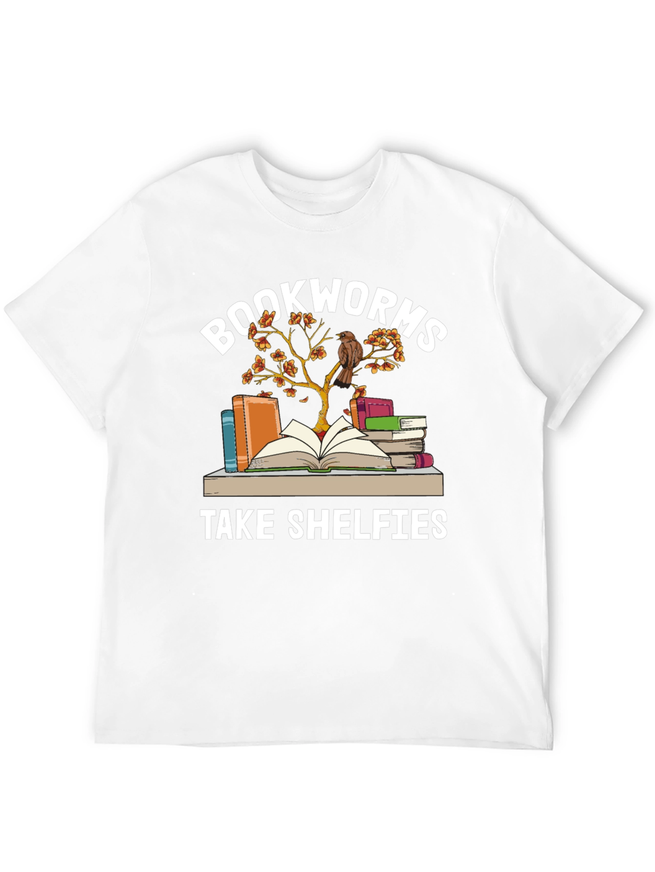 Black Bookworms Take Shelfies Graphic T-Shirt view 12