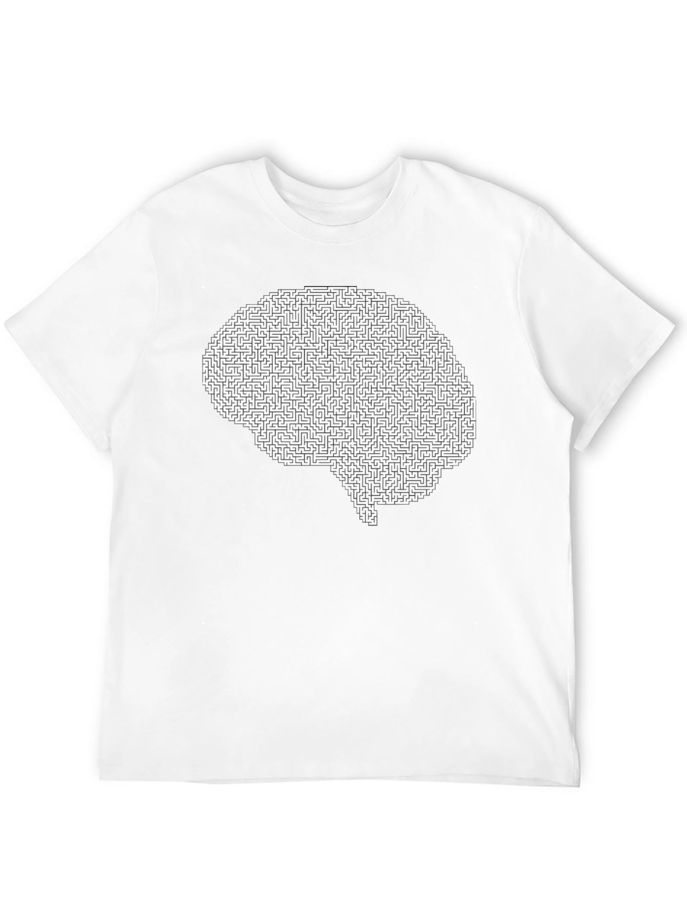 Brain Maze Graphic Tee - Mind Puzzler T-Shirt - 12