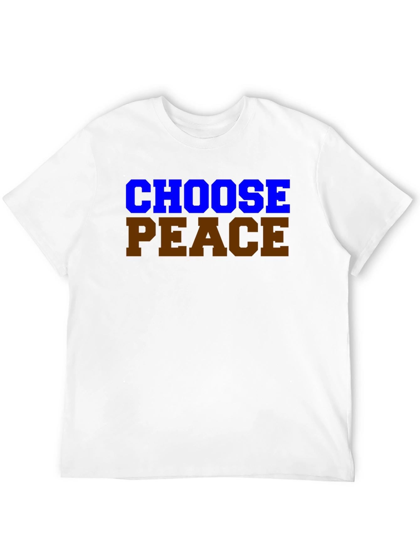 Black Choose Peace Graphic T-Shirt - Black Casual Tee view 12