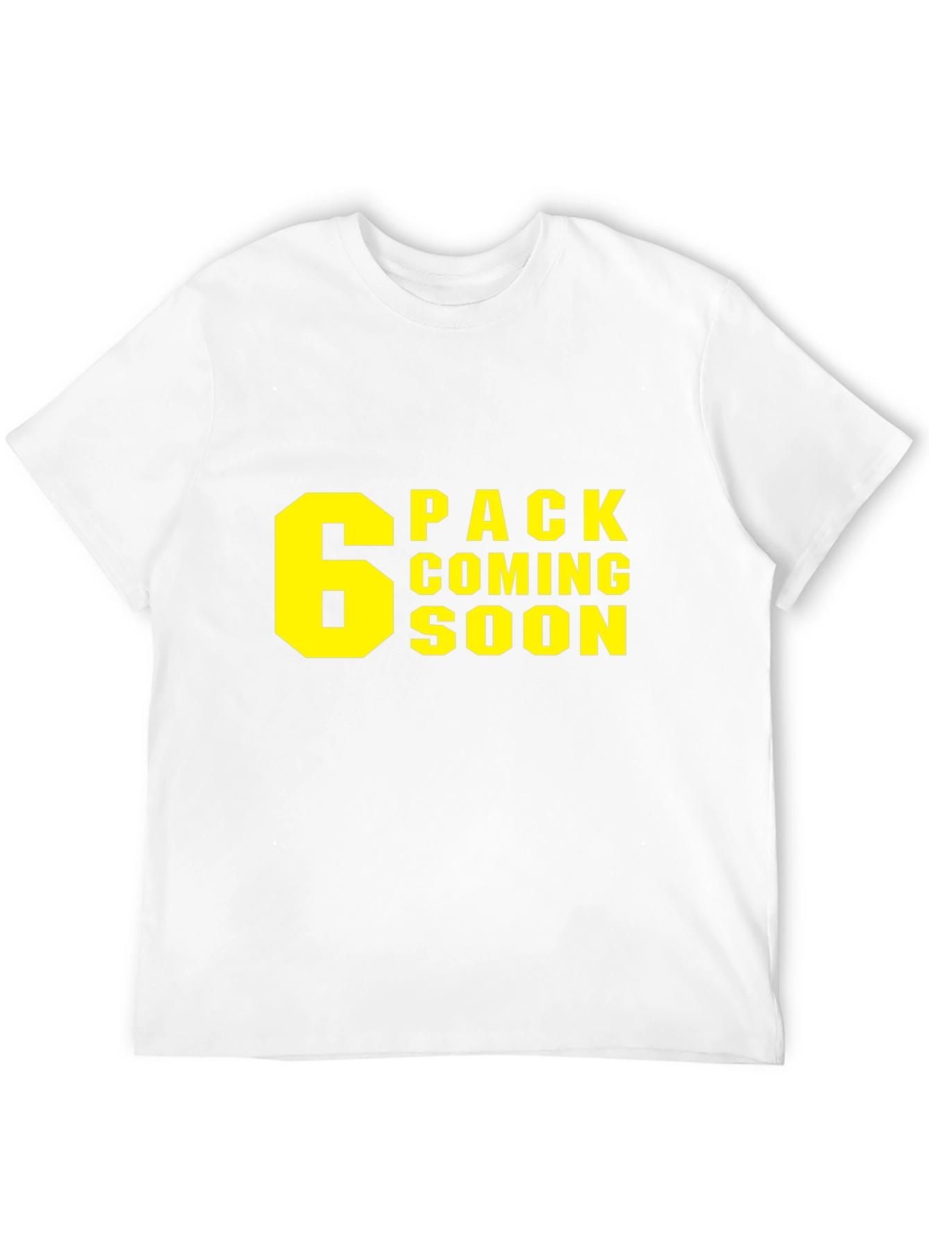 Black 6 Pack Coming Soon T-Shirt - Gym Humor view 12