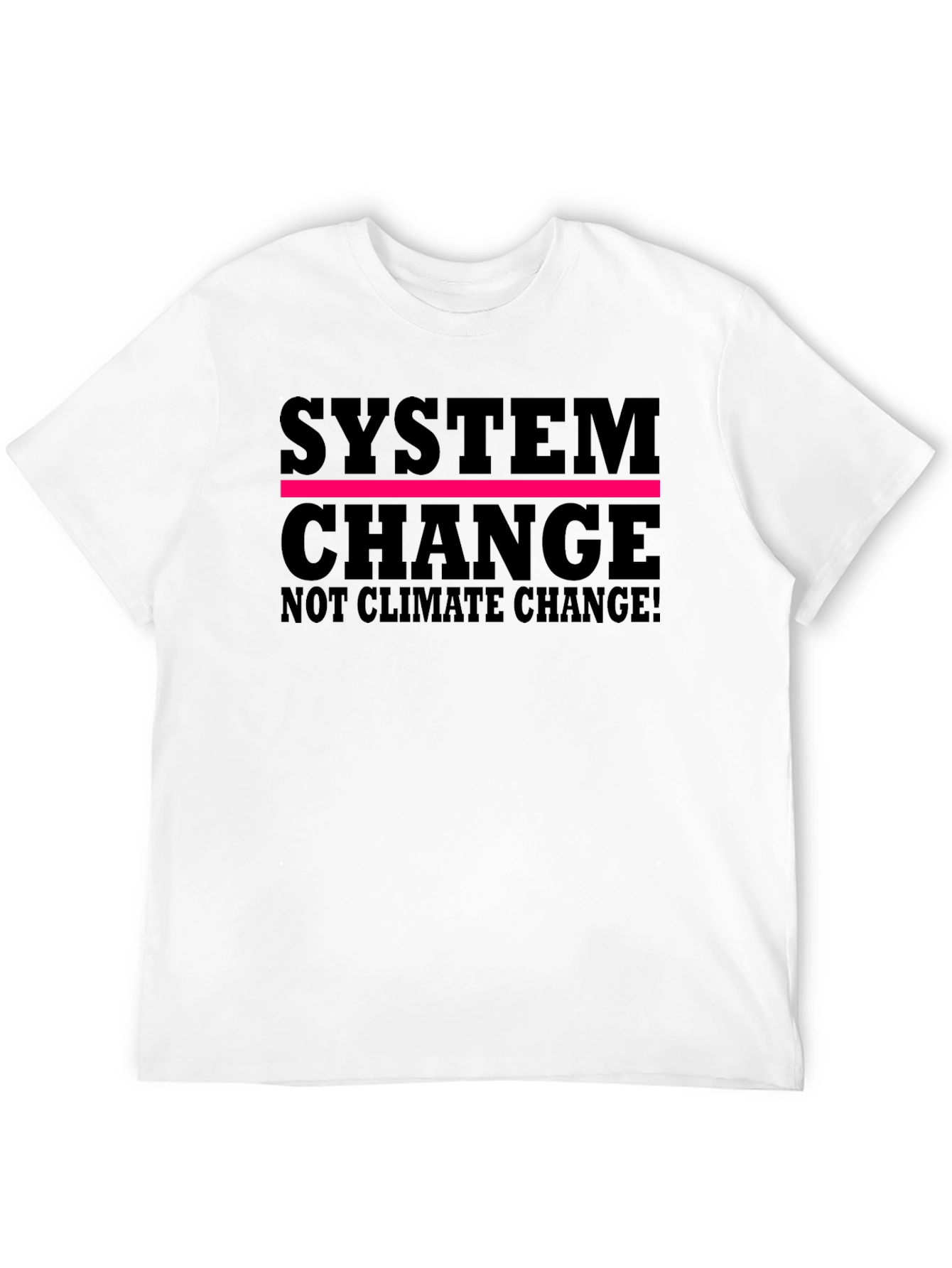 Black System Change T-Shirt - Climate Activism Tee view 12