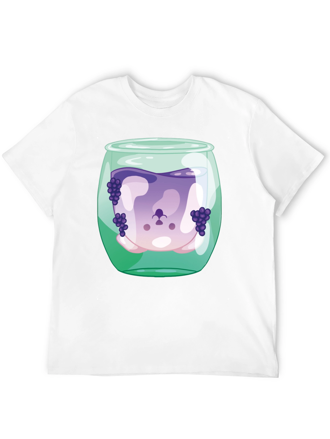 Black Grape Juice Dog Tee - Funny Graphic T-Shirt view 12