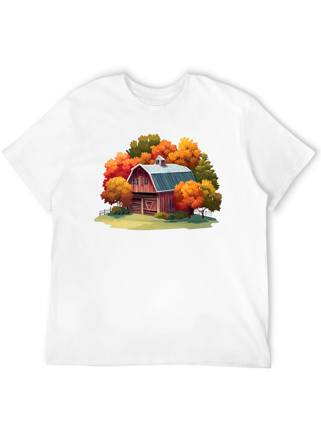 Black Autumn Barn Graphic Tee view 12