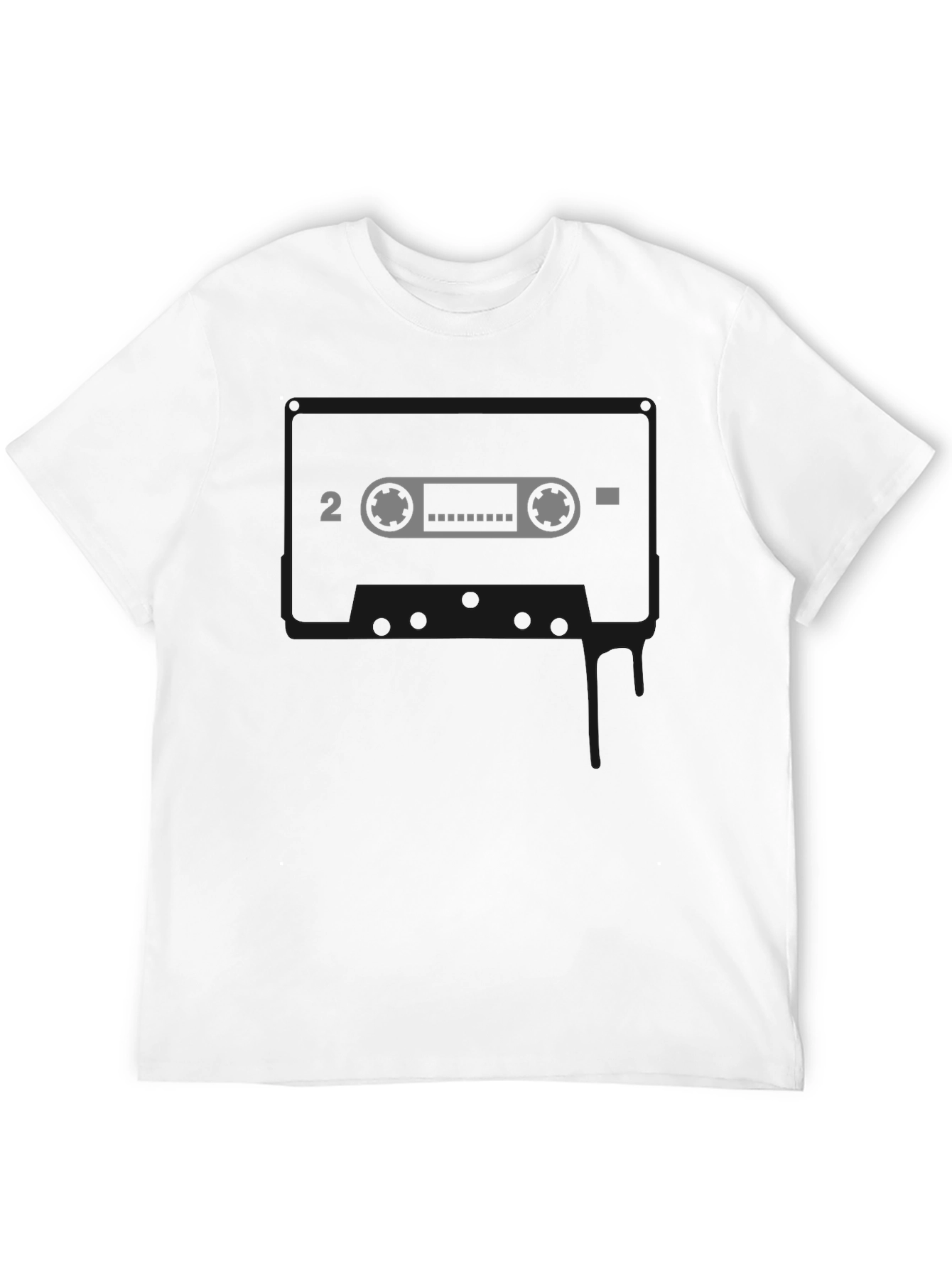 Black Retro Mixtape Graphic T-Shirt view 12
