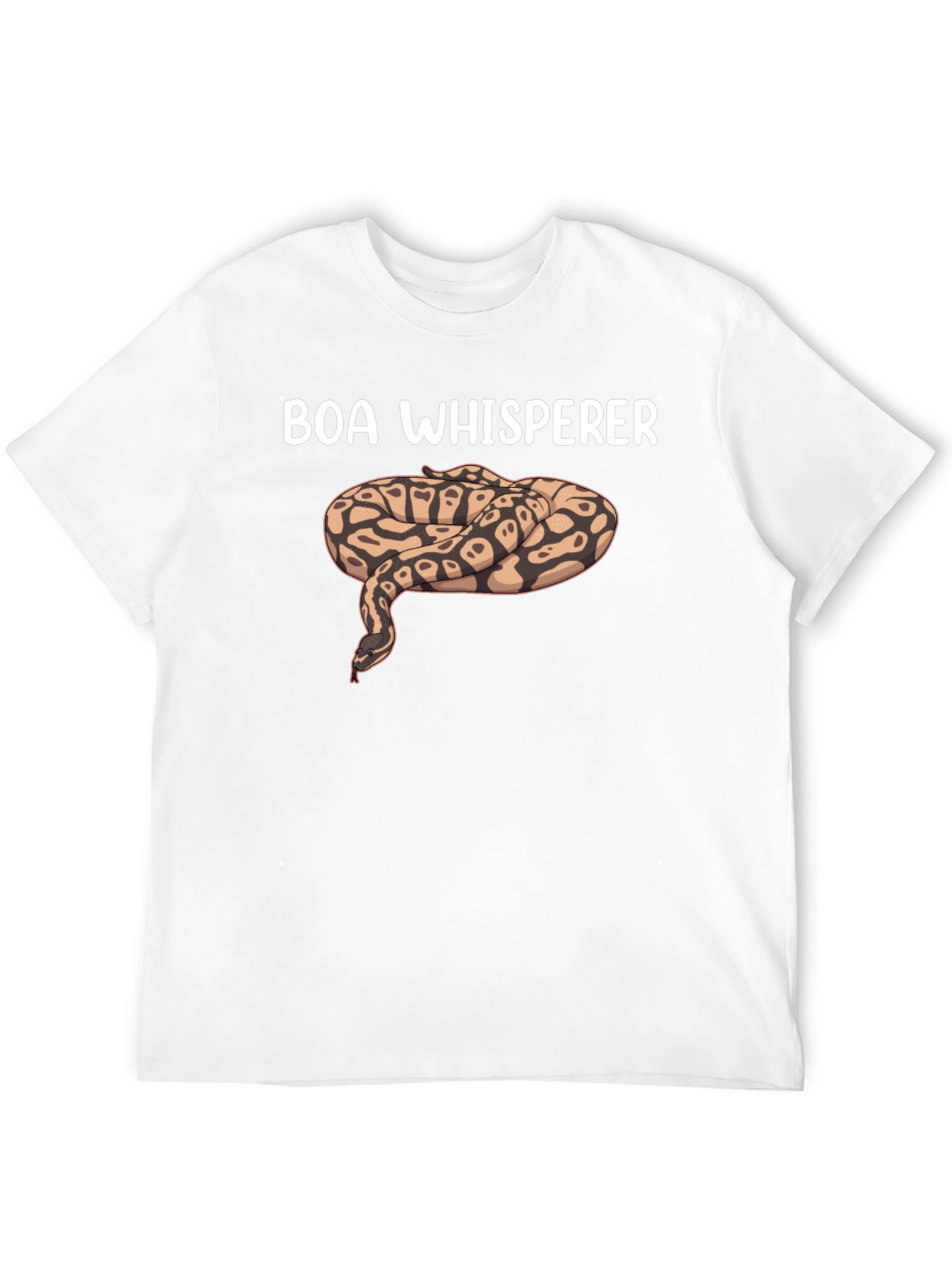Black Boa Whisperer Snake Graphic T-Shirt view 12