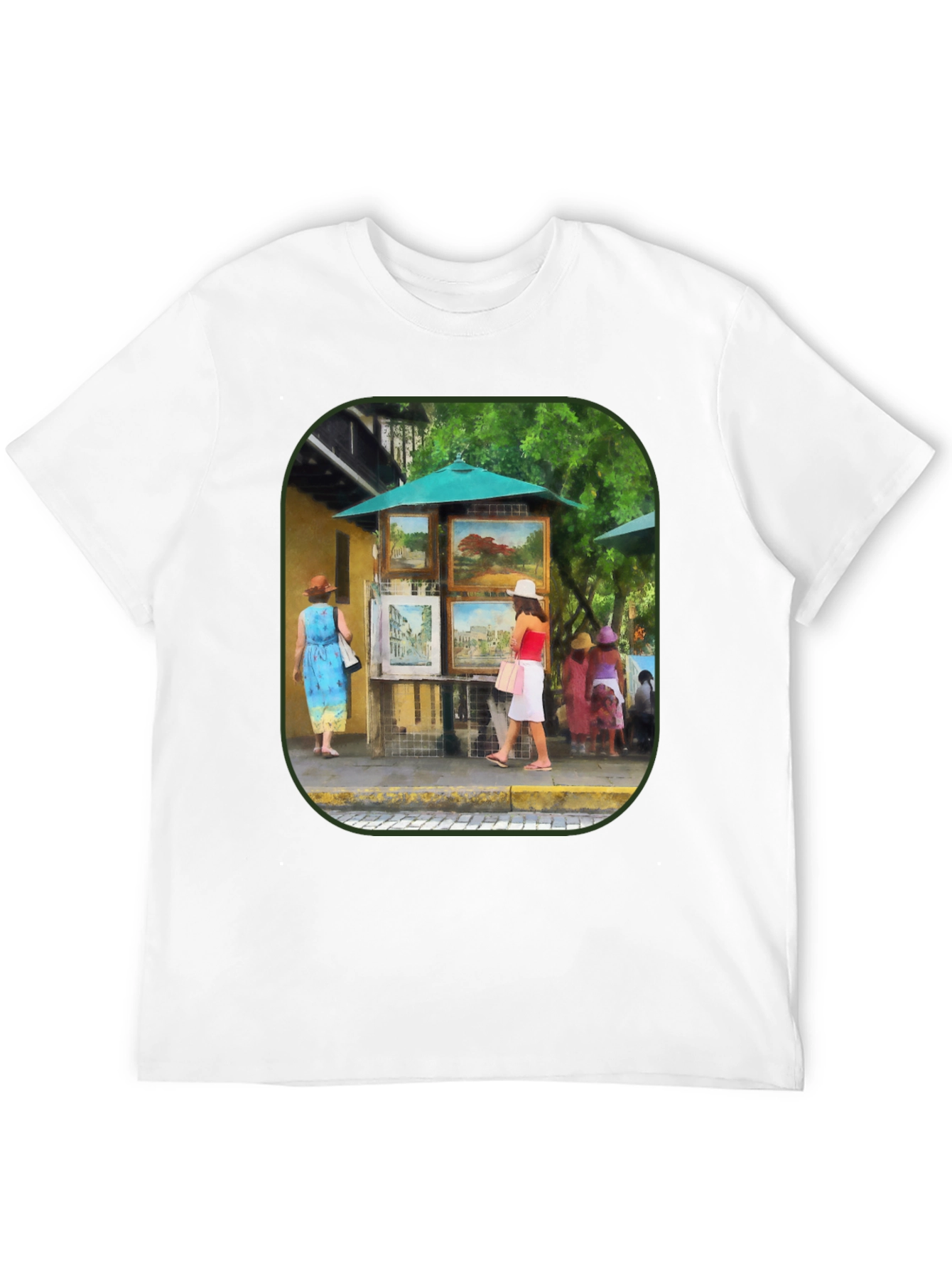 Black Art Gallery T-Shirt - Black, Unique Design view 12