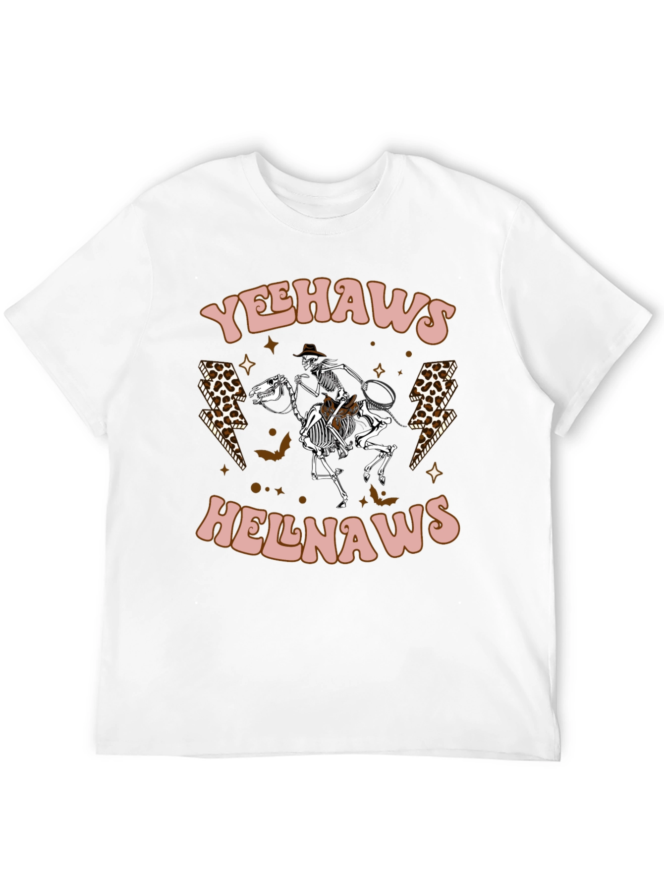 Black Yeehaws Helnaws Skeleton Cowboy Graphic Tee view 12